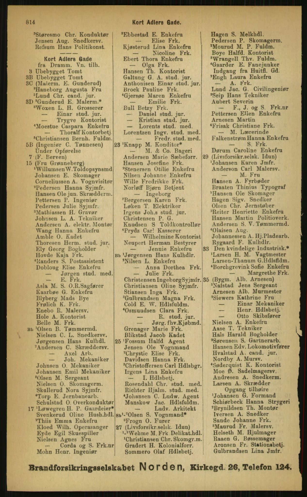 Kristiania/Oslo adressebok, PUBL/-, 1899, p. 814