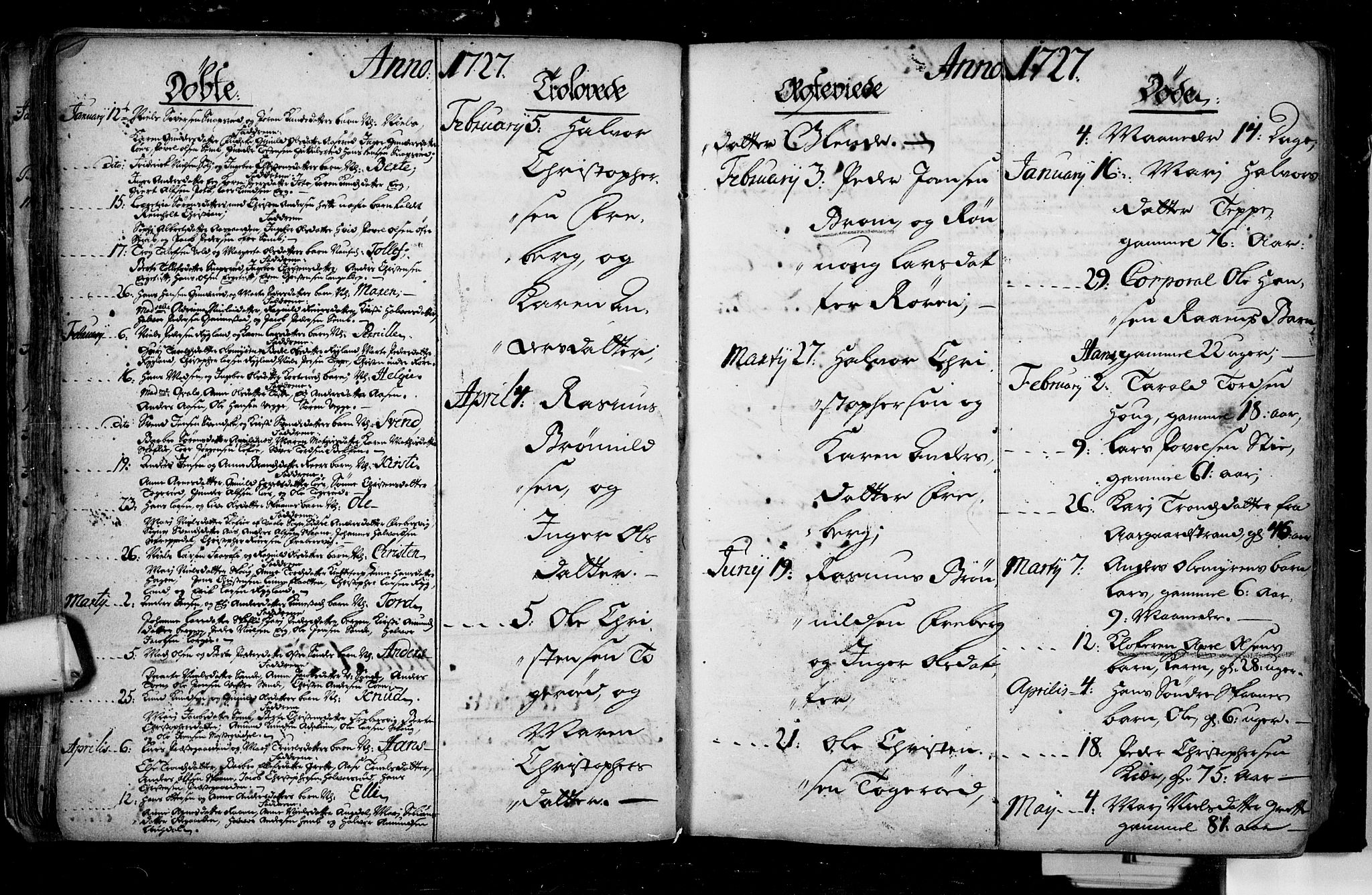 Borre kirkebøker, AV/SAKO-A-338/F/Fa/L0001: Parish register (official) no. I 1, 1710-1750, p. 27