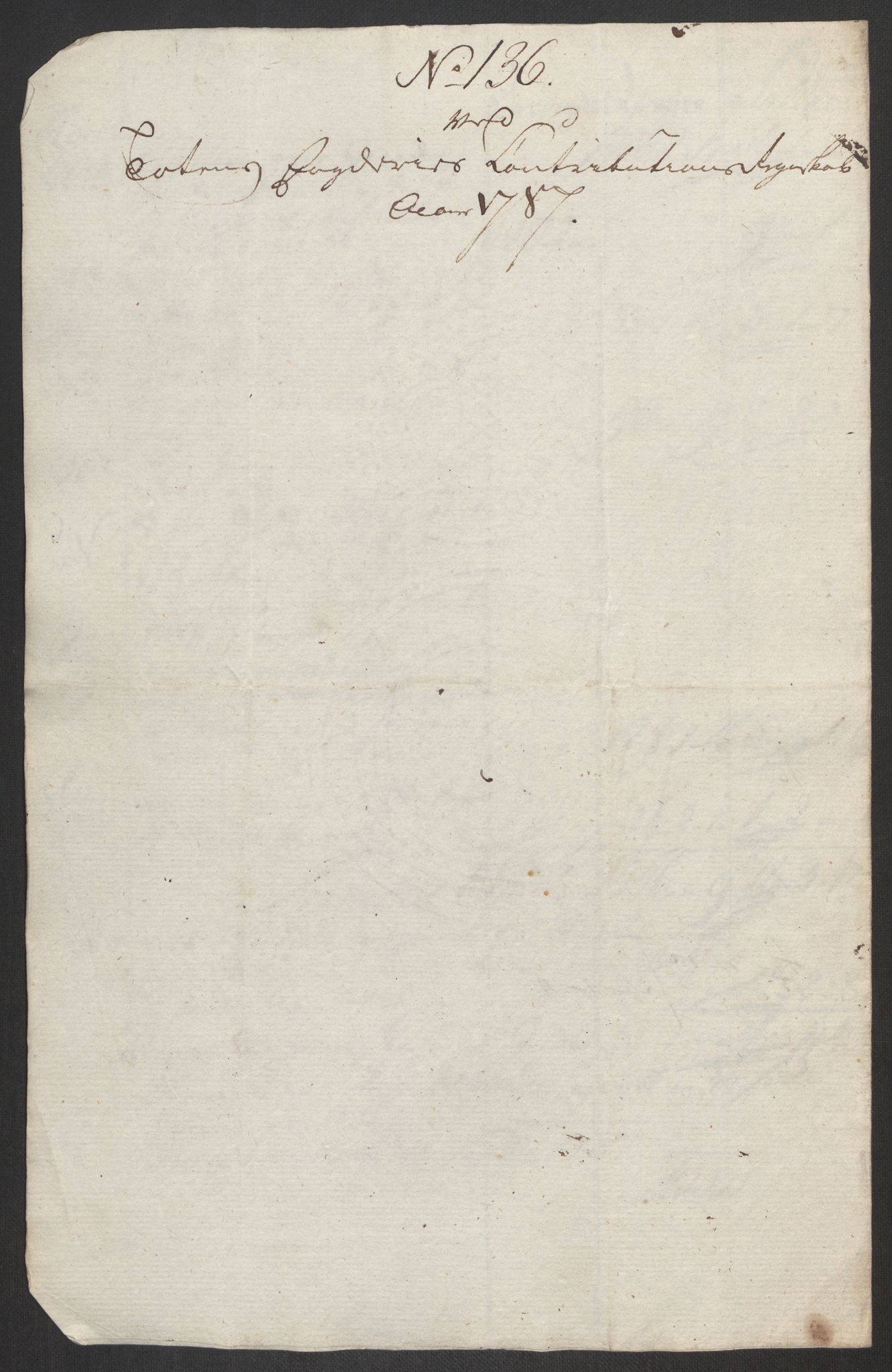 Rentekammeret inntil 1814, Reviderte regnskaper, Fogderegnskap, AV/RA-EA-4092/R19/L1374: Fogderegnskap Toten, Hadeland og Vardal, 1787, p. 418