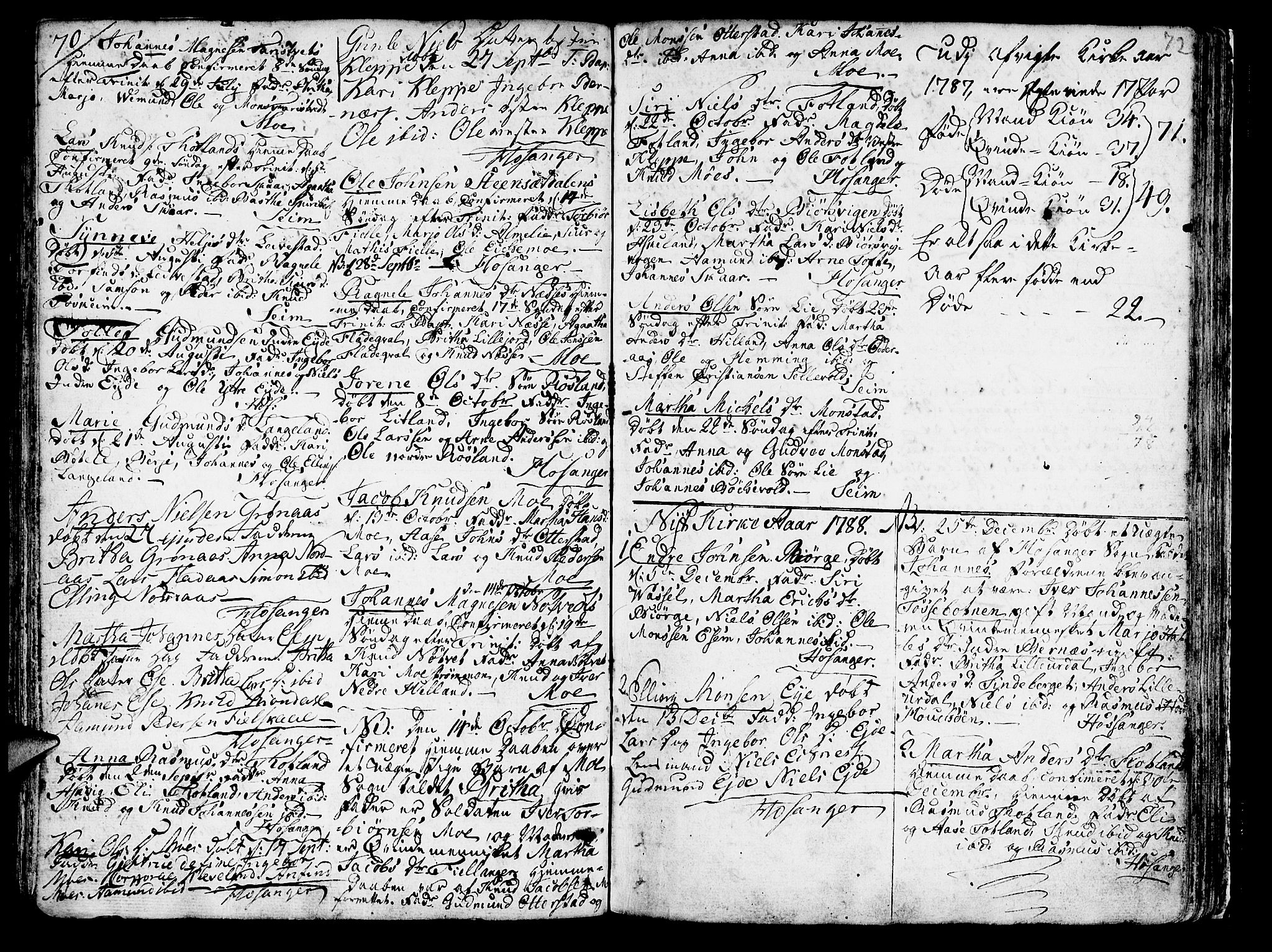 Hosanger sokneprestembete, SAB/A-75801/H/Haa: Parish register (official) no. A 2 /1, 1766-1793, p. 72