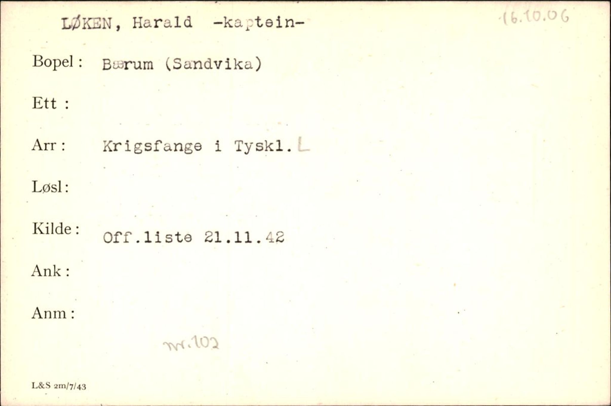 Forsvaret, Forsvarets krigshistoriske avdeling, RA/RAFA-2017/Y/Yf/L0200: II-C-11-2102  -  Norske krigsfanger i Tyskland, 1940-1945, p. 677