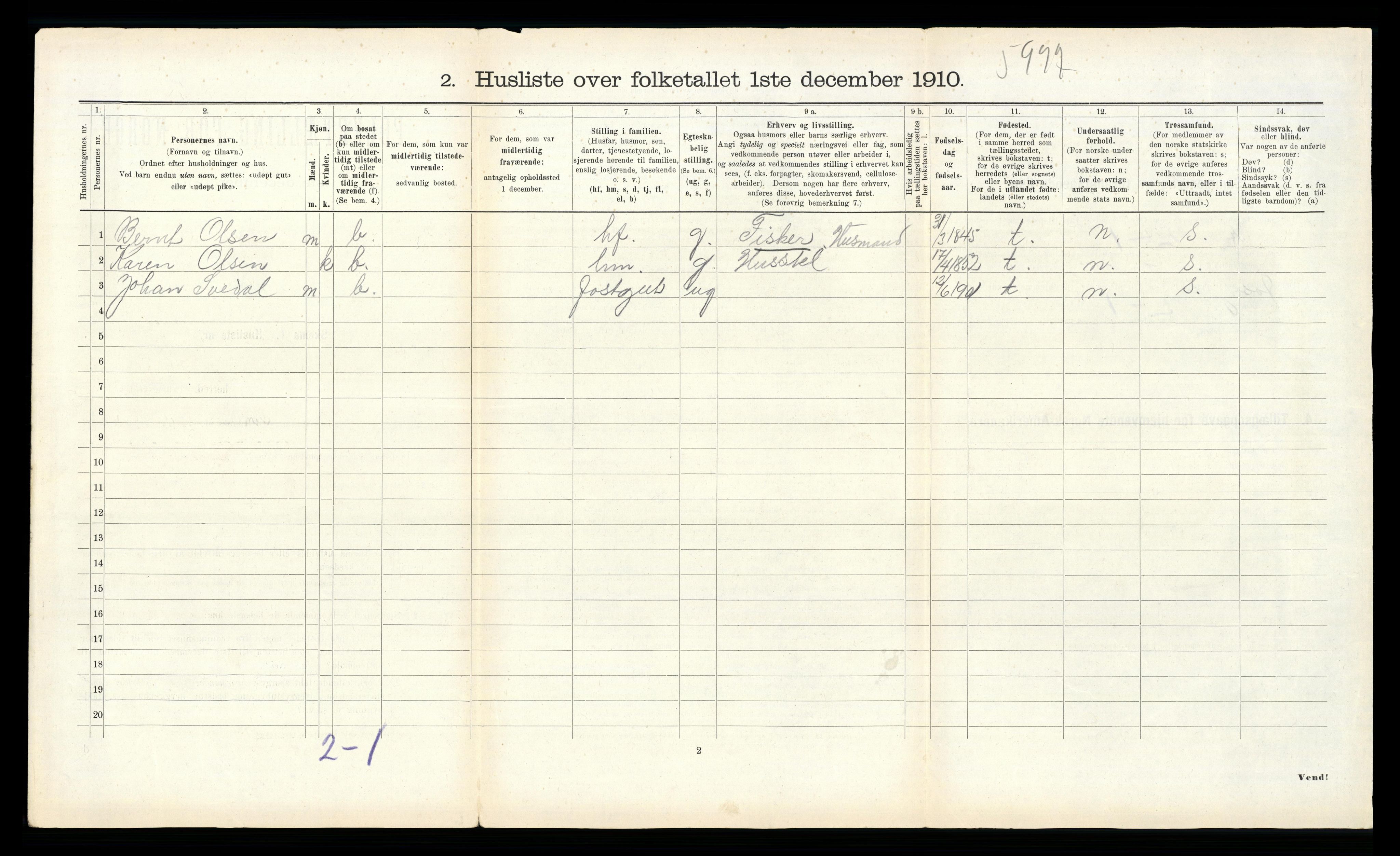 RA, 1910 census for Roan, 1910, p. 343