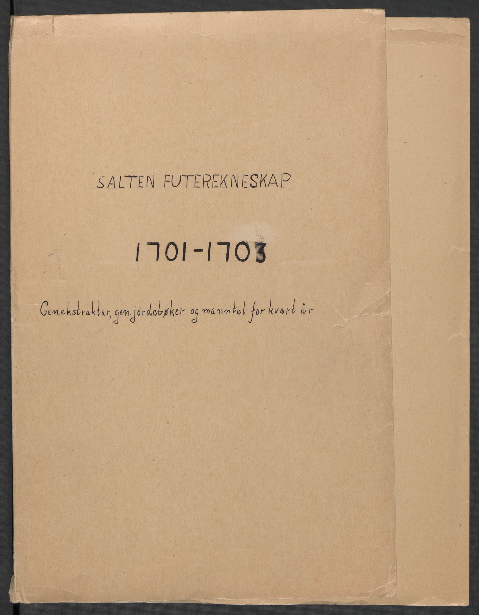 Rentekammeret inntil 1814, Reviderte regnskaper, Fogderegnskap, RA/EA-4092/R66/L4580: Fogderegnskap Salten, 1701-1706, p. 2