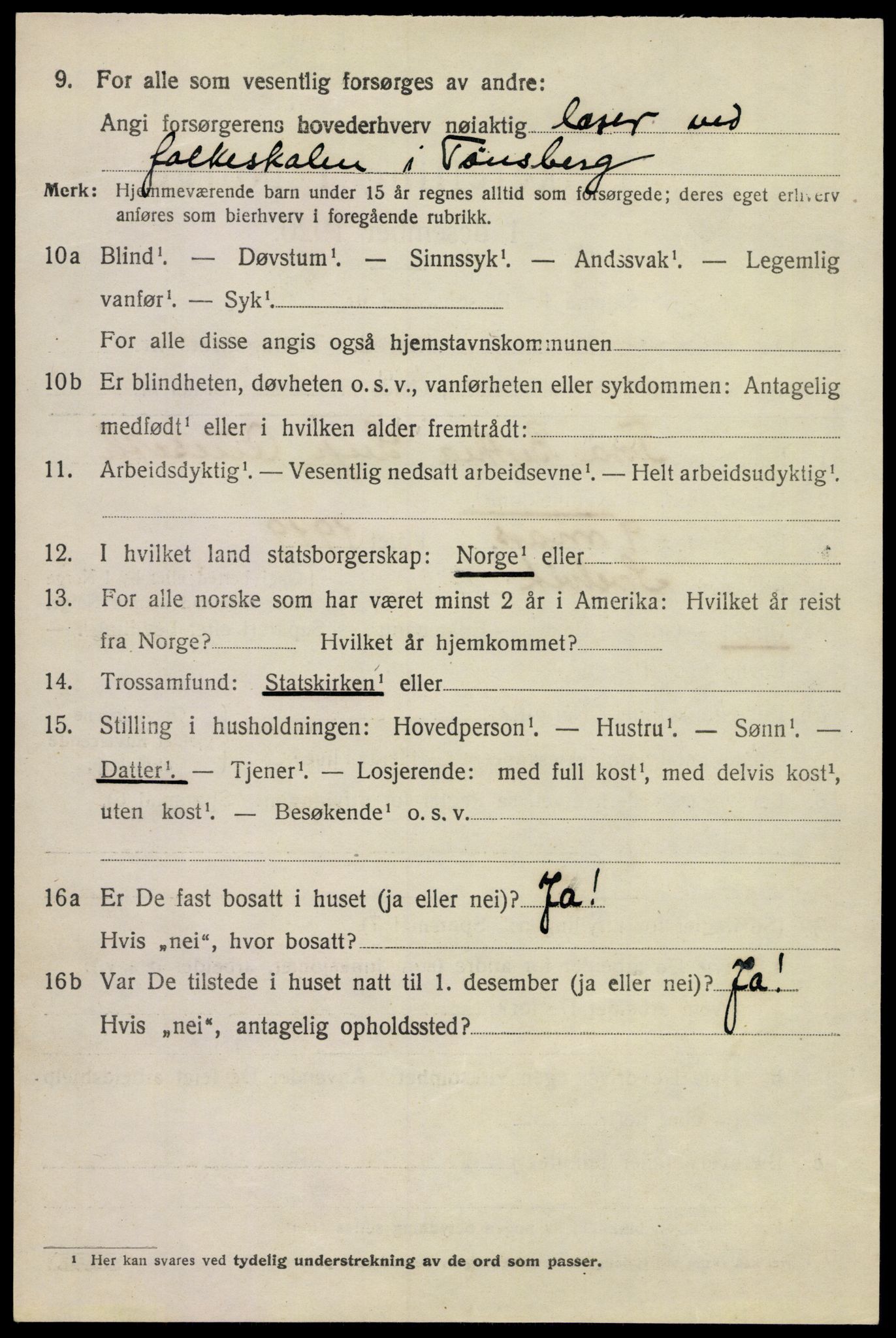 SAKO, 1920 census for Sem, 1920, p. 13022