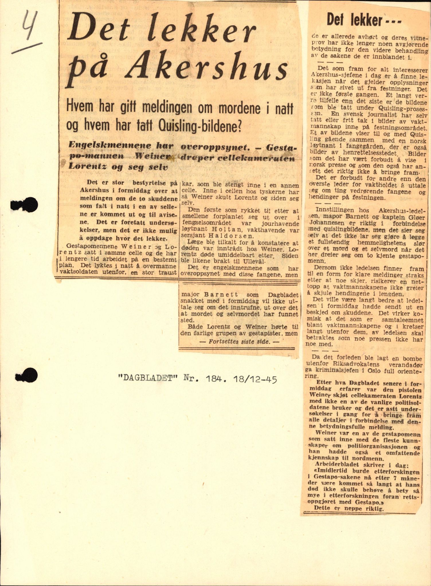 Forsvaret, Forsvarets overkommando II, AV/RA-RAFA-3915/D/Db/L0035: CI Questionaires. Tyske okkupasjonsstyrker i Norge. Tyskere., 1945-1946, p. 247