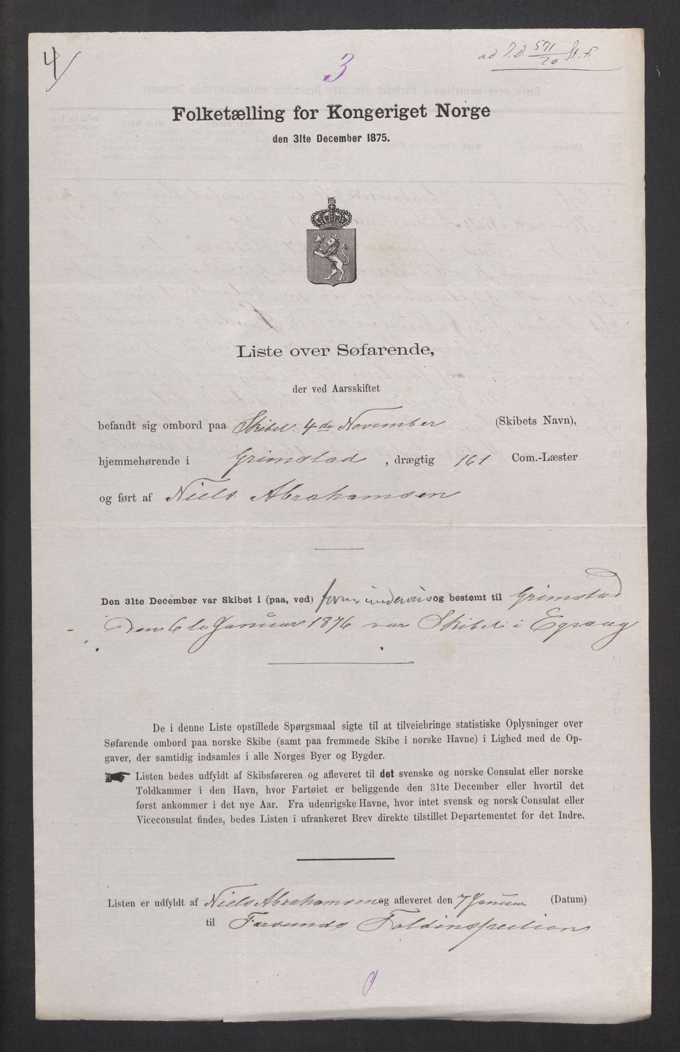 RA, 1875 census, lists of crew on ships: Ships in domestic ports, 1875, p. 370