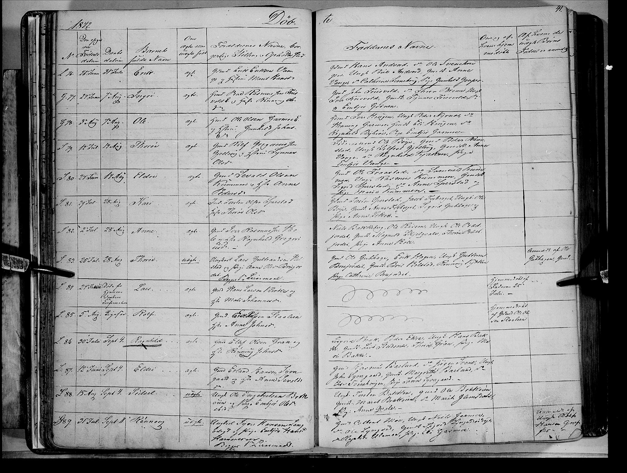 Lom prestekontor, AV/SAH-PREST-070/K/L0006: Parish register (official) no. 6A, 1837-1863, p. 41