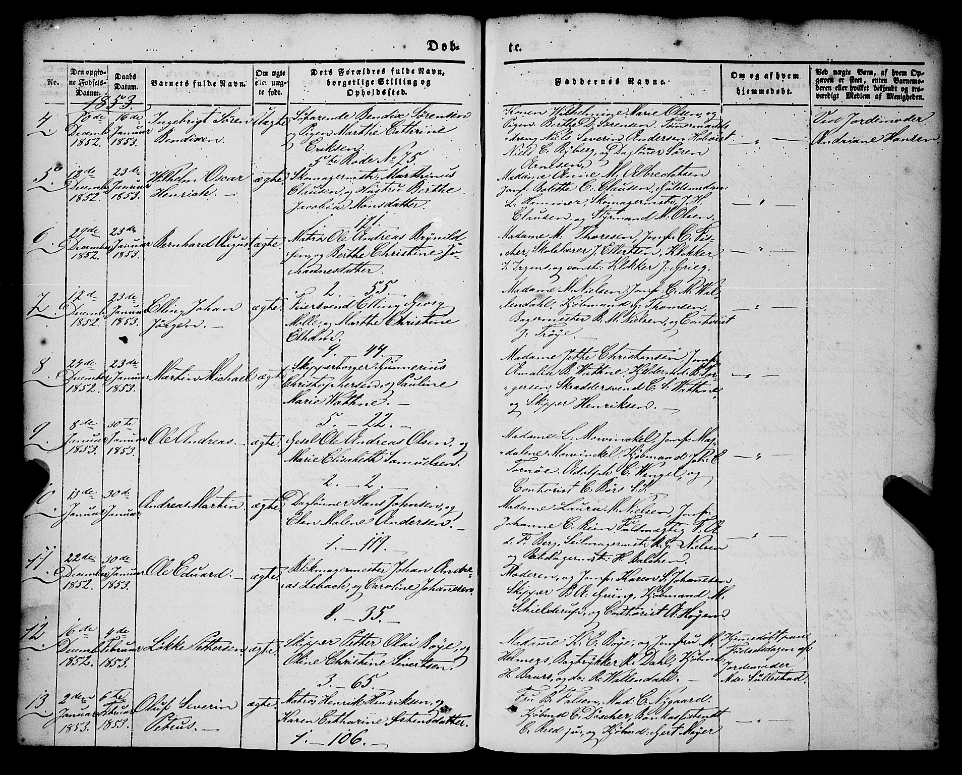 Nykirken Sokneprestembete, AV/SAB-A-77101/H/Haa/L0014: Parish register (official) no. B 1, 1844-1858, p. 80