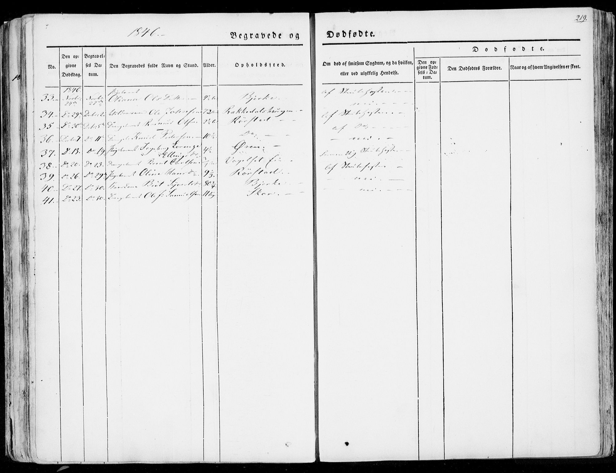 Ministerialprotokoller, klokkerbøker og fødselsregistre - Møre og Romsdal, AV/SAT-A-1454/515/L0208: Parish register (official) no. 515A04, 1830-1846, p. 219