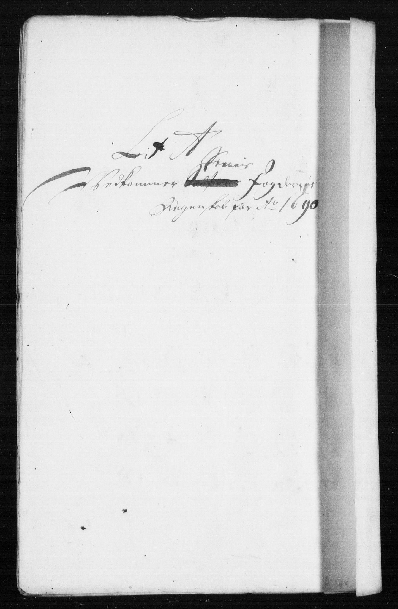 Rentekammeret inntil 1814, Reviderte regnskaper, Stiftamtstueregnskaper, Trondheim stiftamt og Nordland amt, AV/RA-EA-6044/R/Rh/L0015: Nordland amt, 1690