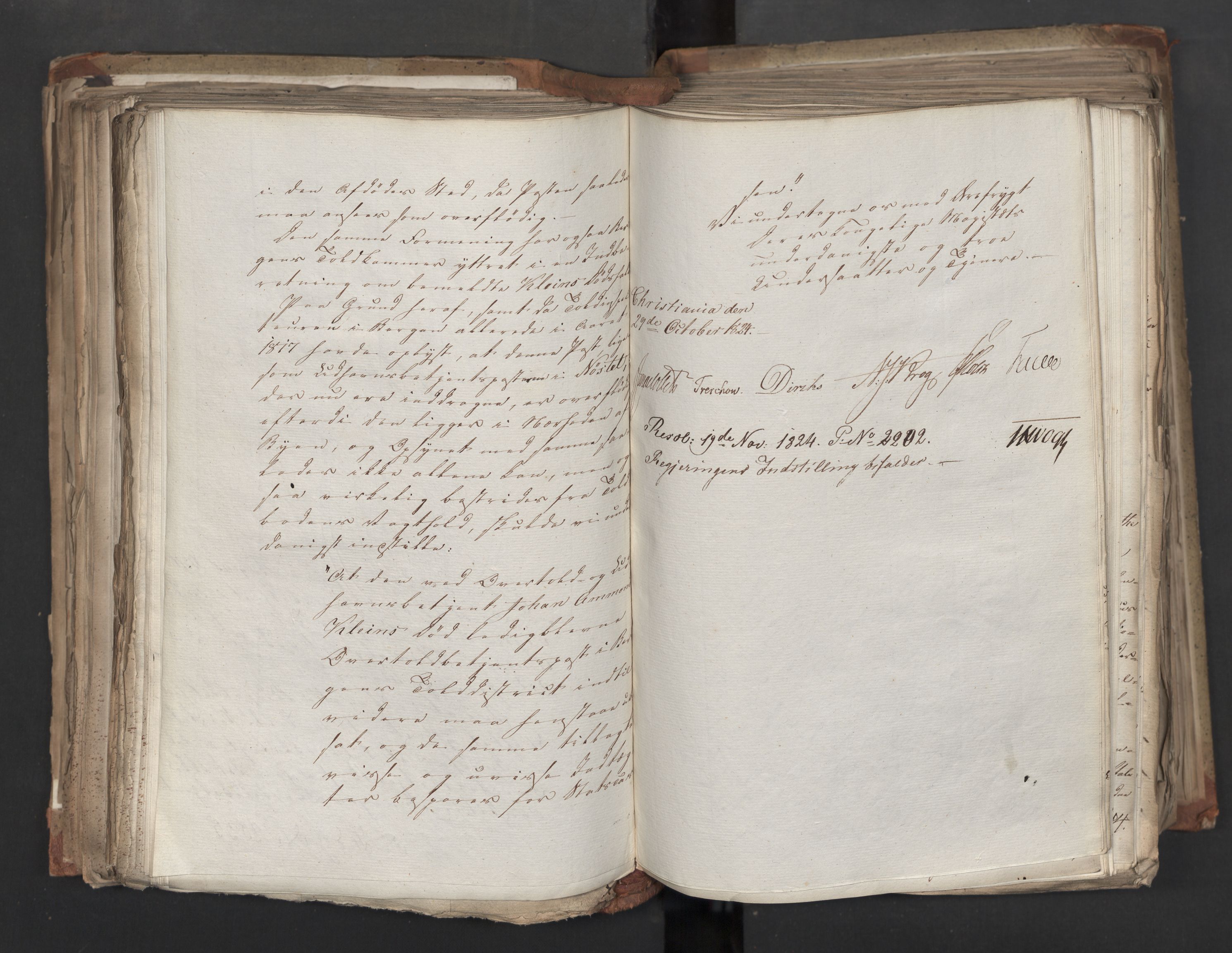Statsrådsavdelingen i Stockholm, AV/RA-S-1003/D/Da/L0040: Regjeringsinnstillinger nr. 1947-2203, 1824, p. 303