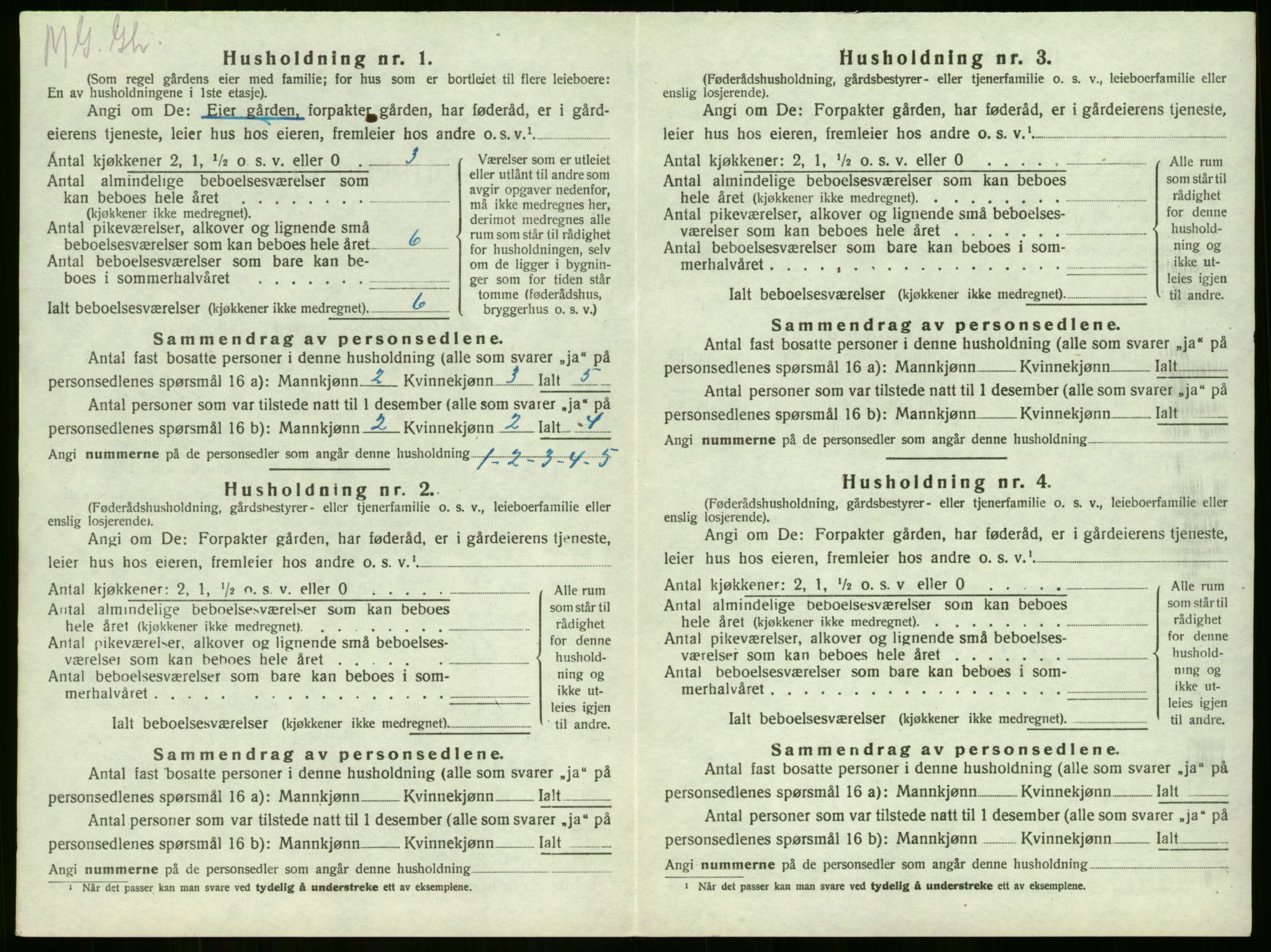 SAKO, 1920 census for Sandeherred, 1920, p. 124