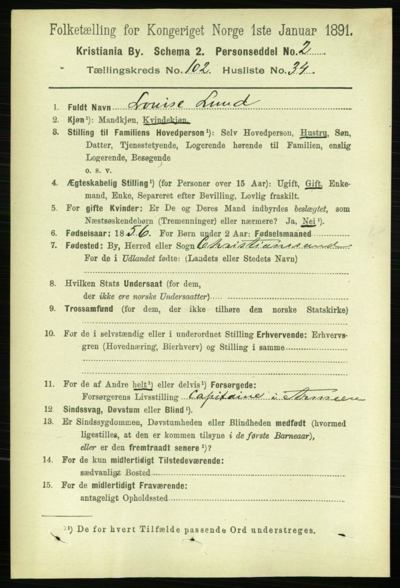 RA, 1891 census for 0301 Kristiania, 1891, p. 51239