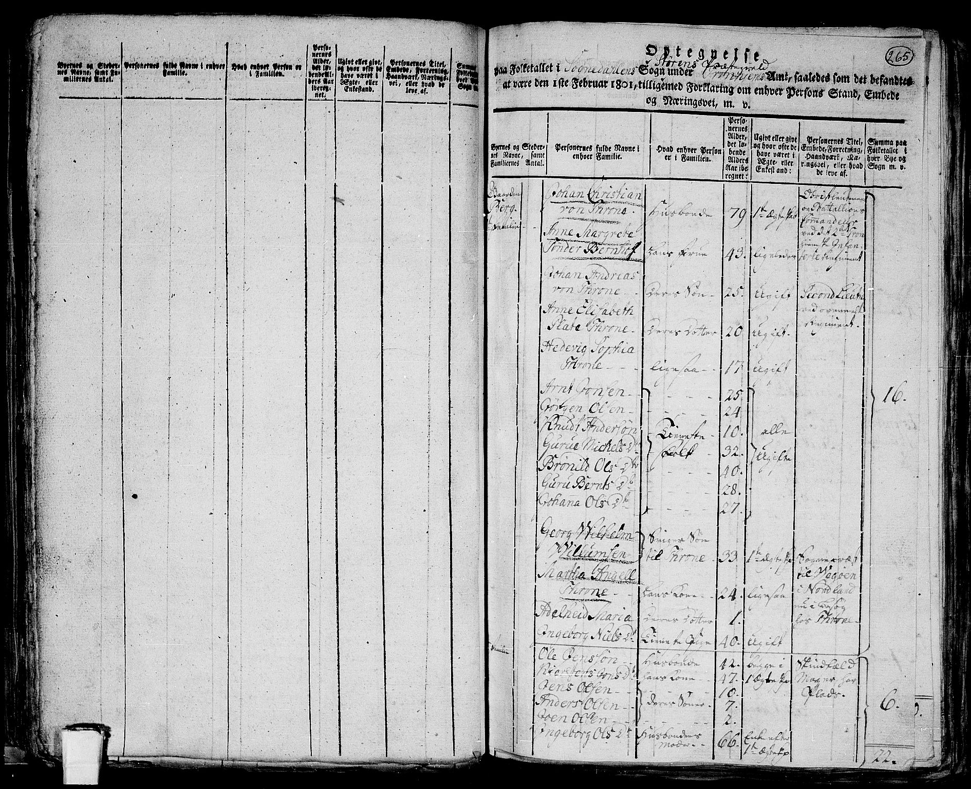 RA, 1801 census for 1648P Støren, 1801, p. 264b-265a