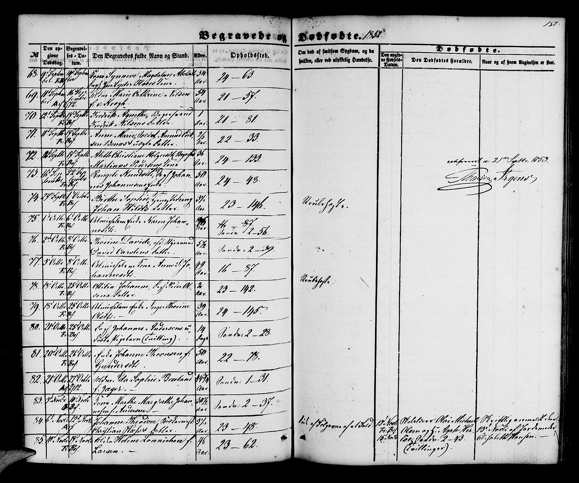 Korskirken sokneprestembete, AV/SAB-A-76101/H/Hab: Parish register (copy) no. E 2, 1851-1871, p. 150