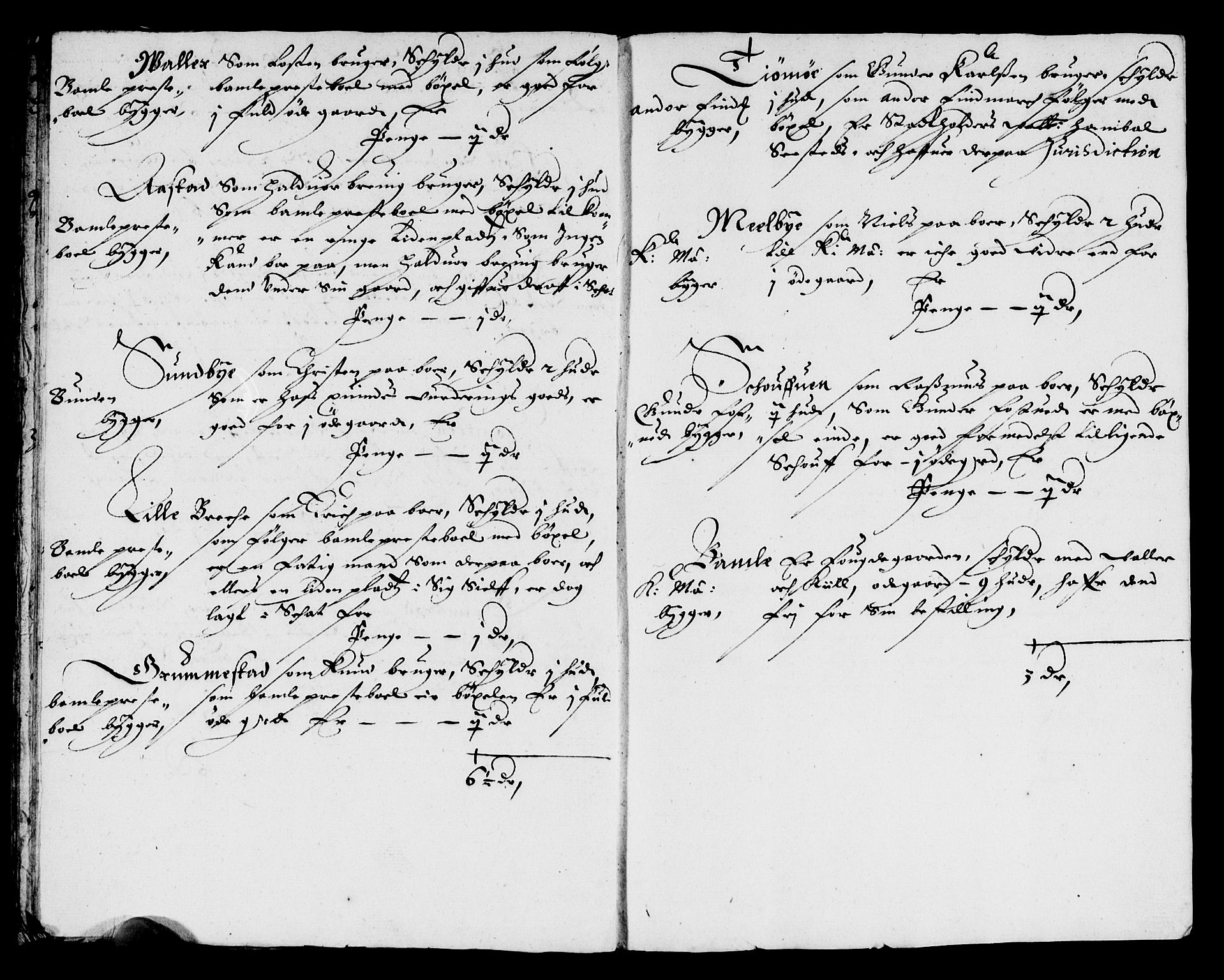Rentekammeret inntil 1814, Reviderte regnskaper, Lensregnskaper, AV/RA-EA-5023/R/Rb/Rbp/L0035: Bratsberg len, 1648-1650