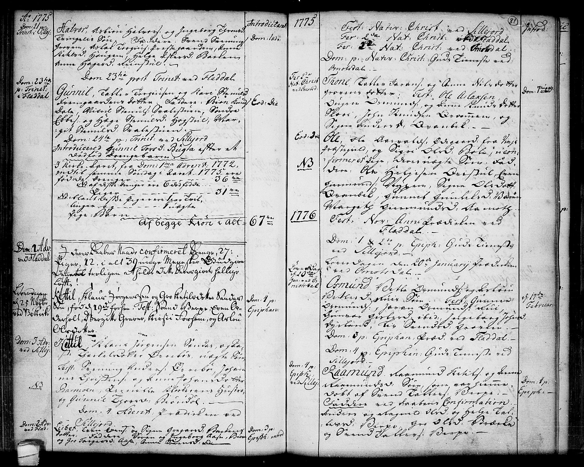 Seljord kirkebøker, SAKO/A-20/F/Fa/L0007: Parish register (official) no. I 7, 1755-1800, p. 81