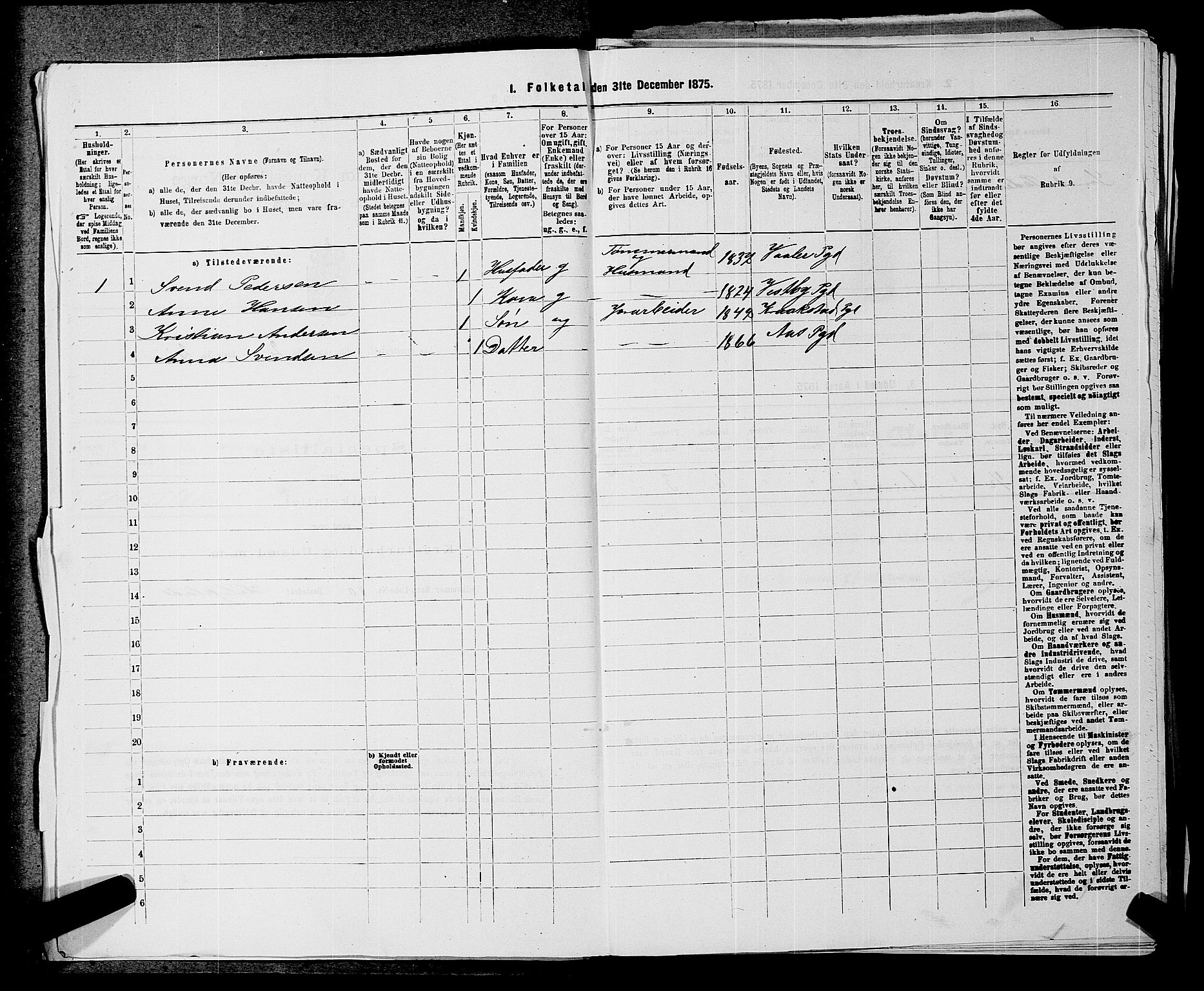 RA, 1875 census for 0214P Ås, 1875, p. 199