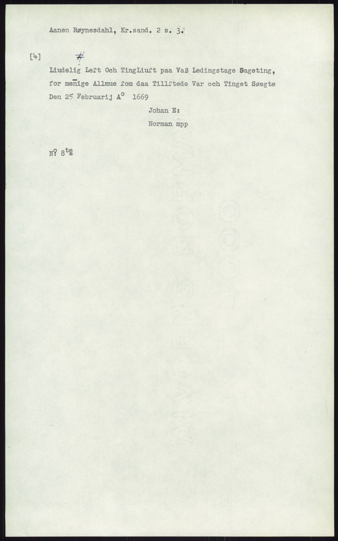 Samlinger til kildeutgivelse, Diplomavskriftsamlingen, AV/RA-EA-4053/H/Ha, p. 2624