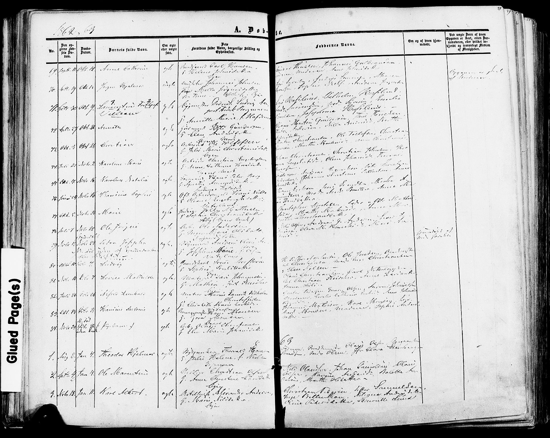 Fredrikstad prestekontor Kirkebøker, SAO/A-11082/F/Fa/L0006: Parish register (official) no. 6, 1857-1878, p. 38
