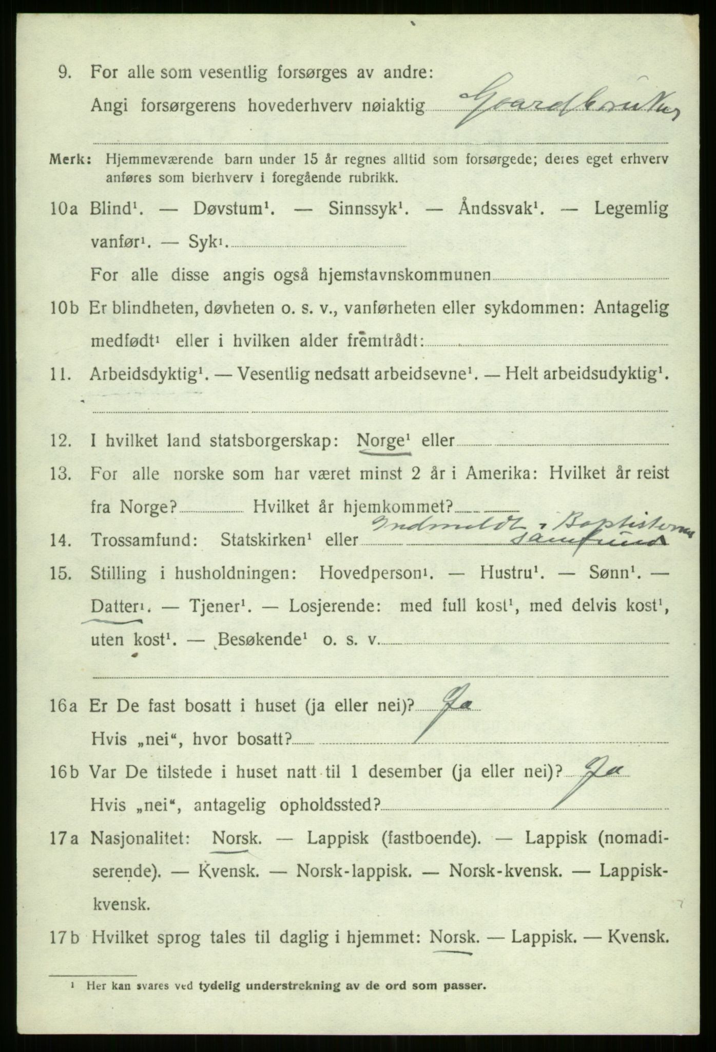 SATØ, 1920 census for Kvæfjord, 1920, p. 3472