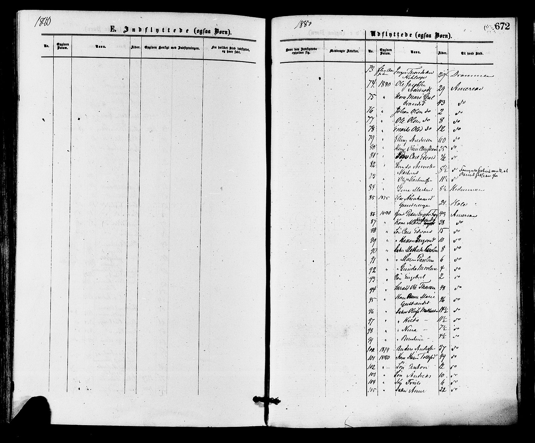 Norderhov kirkebøker, AV/SAKO-A-237/F/Fa/L0015: Parish register (official) no. 15, 1875-1884, p. 672