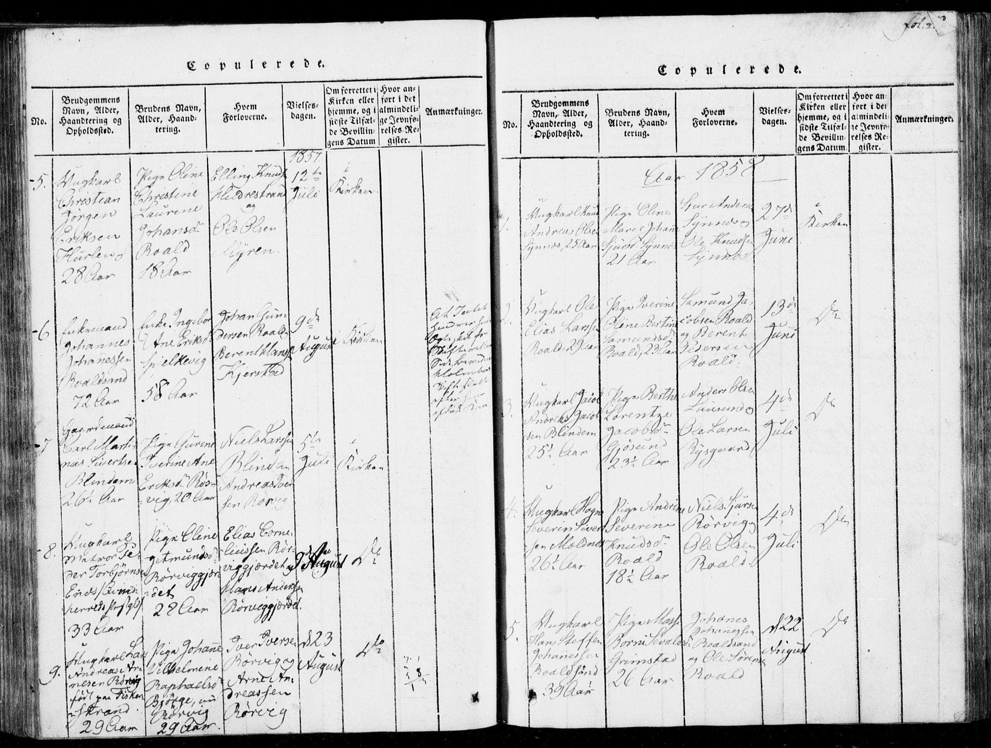 Ministerialprotokoller, klokkerbøker og fødselsregistre - Møre og Romsdal, AV/SAT-A-1454/537/L0517: Parish register (official) no. 537A01, 1818-1862, p. 212