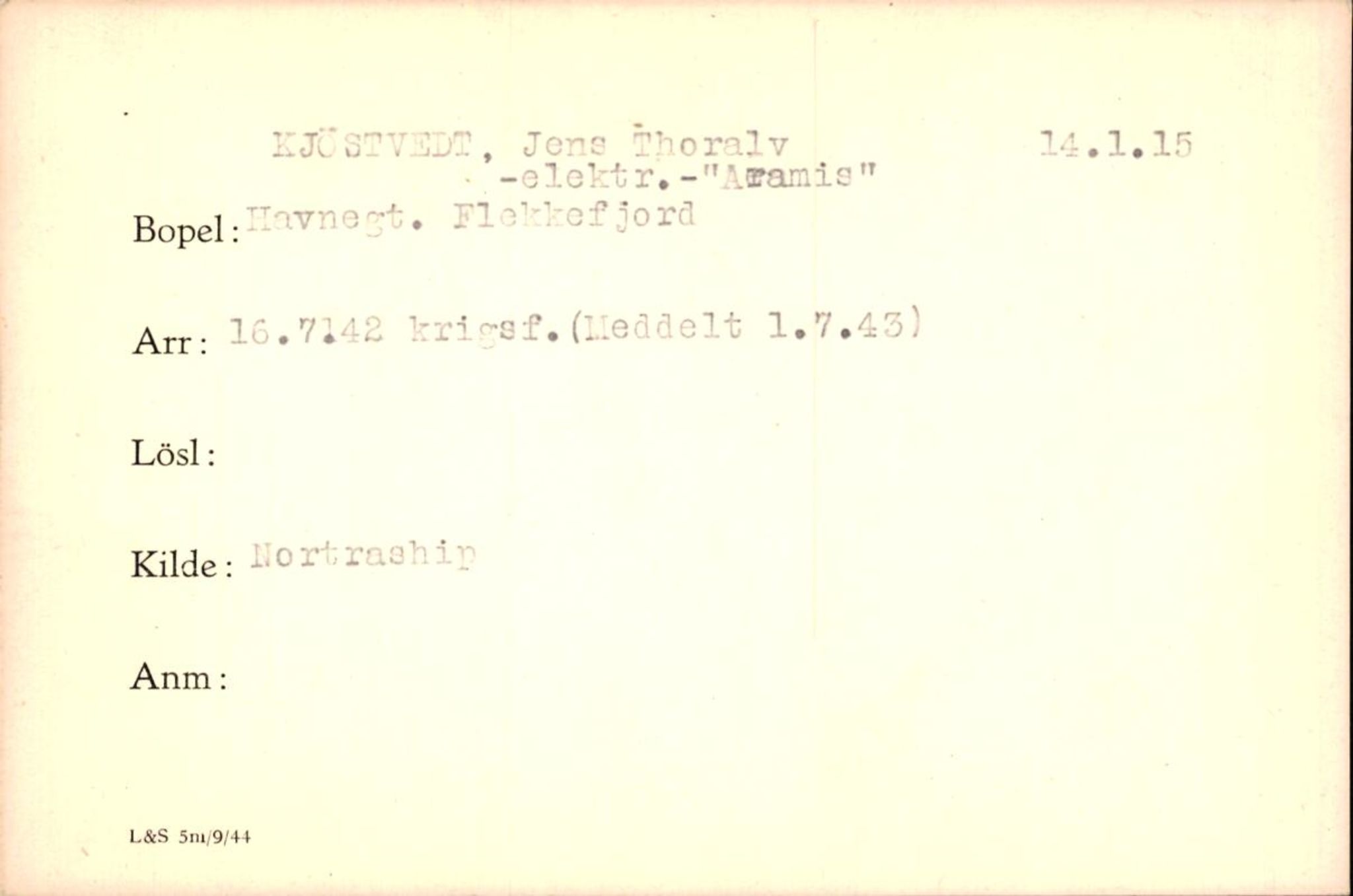 Forsvaret, Forsvarets krigshistoriske avdeling, AV/RA-RAFA-2017/Y/Yf/L0200: II-C-11-2102  -  Norske krigsfanger i Tyskland, 1940-1945, p. 575