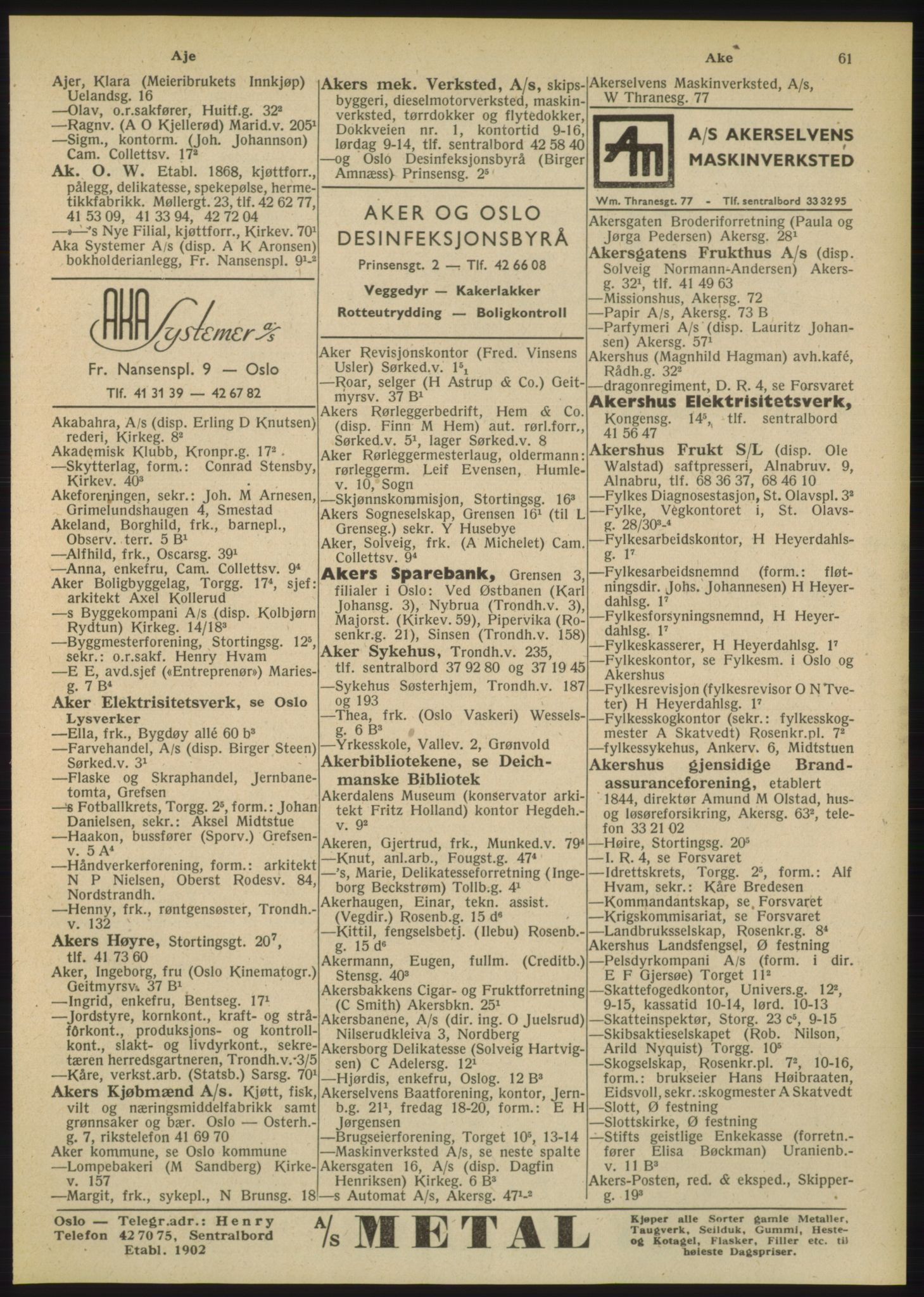 Kristiania/Oslo adressebok, PUBL/-, 1948, p. 61