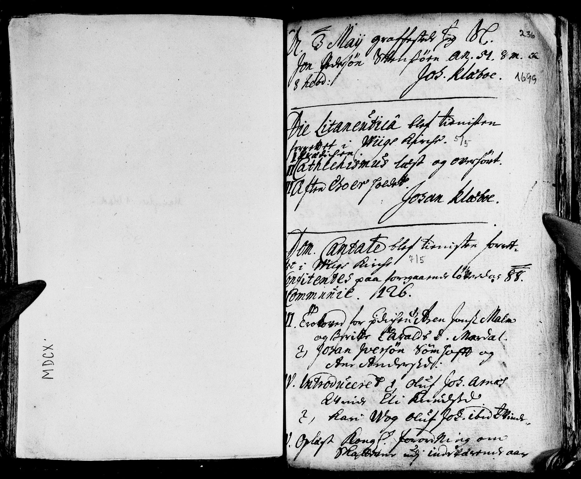 Ministerialprotokoller, klokkerbøker og fødselsregistre - Nordland, AV/SAT-A-1459/812/L0172: Parish register (official) no. 812A01, 1677-1718, p. 236