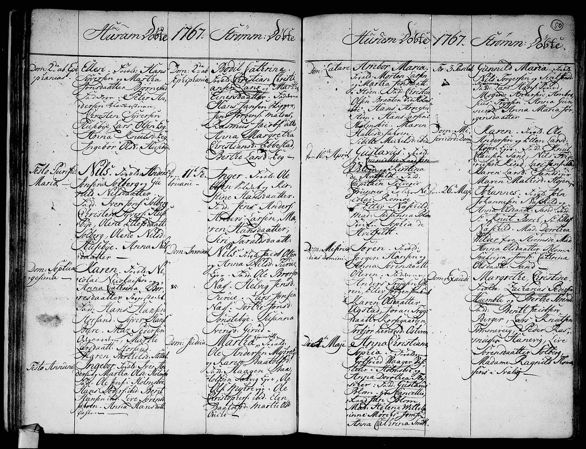 Hurum kirkebøker, SAKO/A-229/F/Fa/L0006: Parish register (official) no. 6, 1756-1770, p. 50