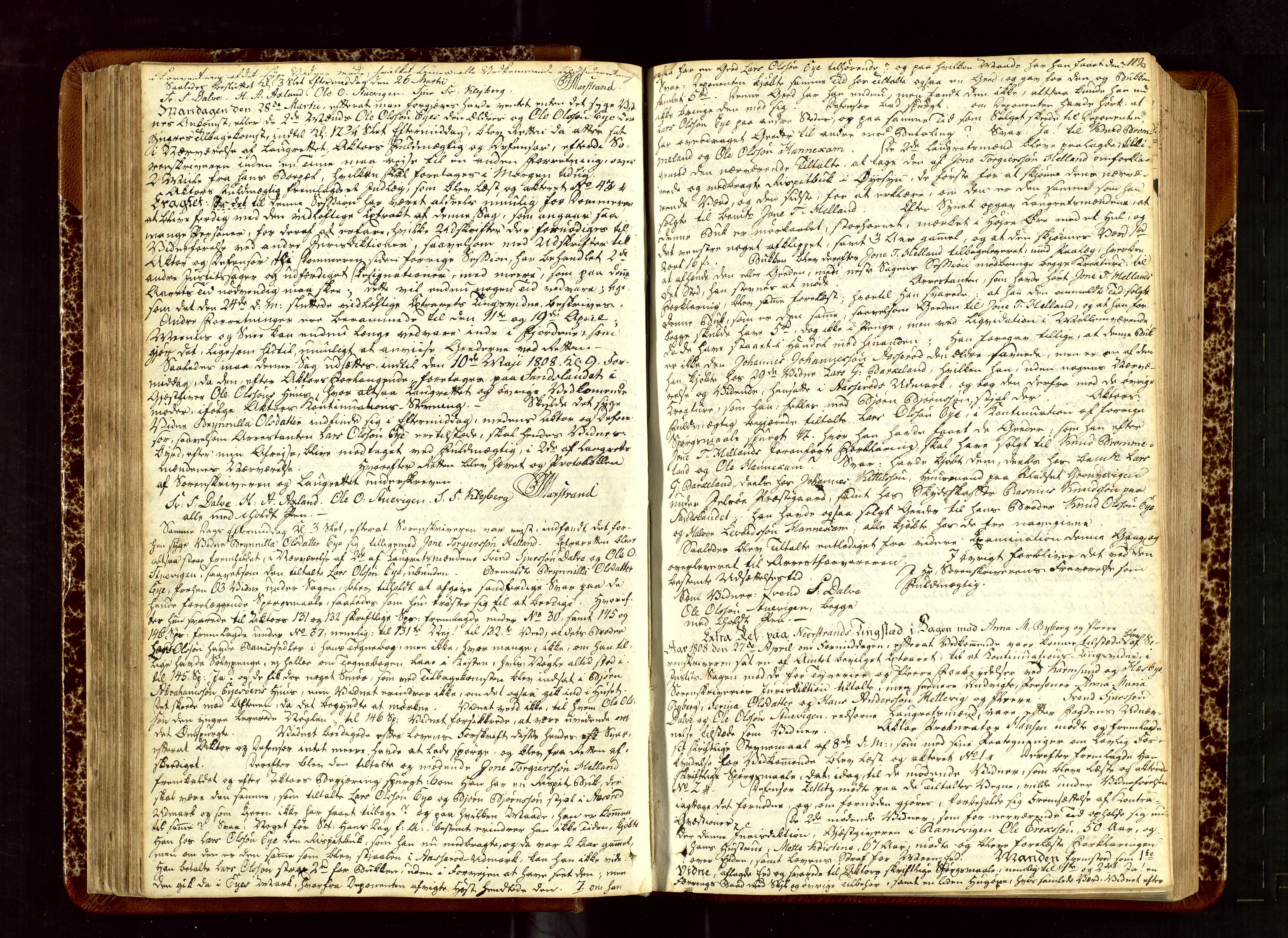 Ryfylke tingrett, AV/SAST-A-100055/001/I/IB/IB0/L0002: Tingbok Ryfylke, 1807-1808, p. 111b-112a