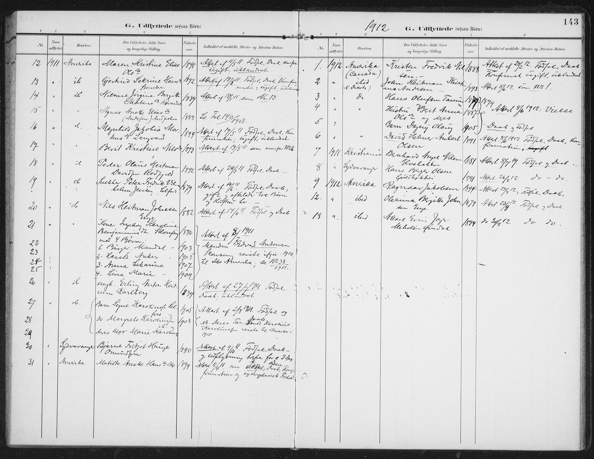 Ministerialprotokoller, klokkerbøker og fødselsregistre - Nordland, SAT/A-1459/827/L0403: Parish register (official) no. 827A15, 1903-1912, p. 143