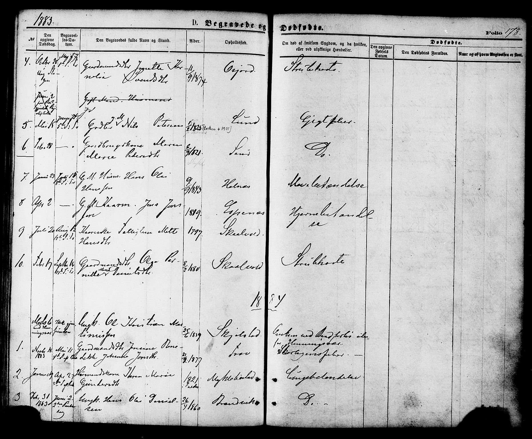 Ministerialprotokoller, klokkerbøker og fødselsregistre - Nordland, AV/SAT-A-1459/857/L0821: Parish register (official) no. 857A01, 1875-1889, p. 178