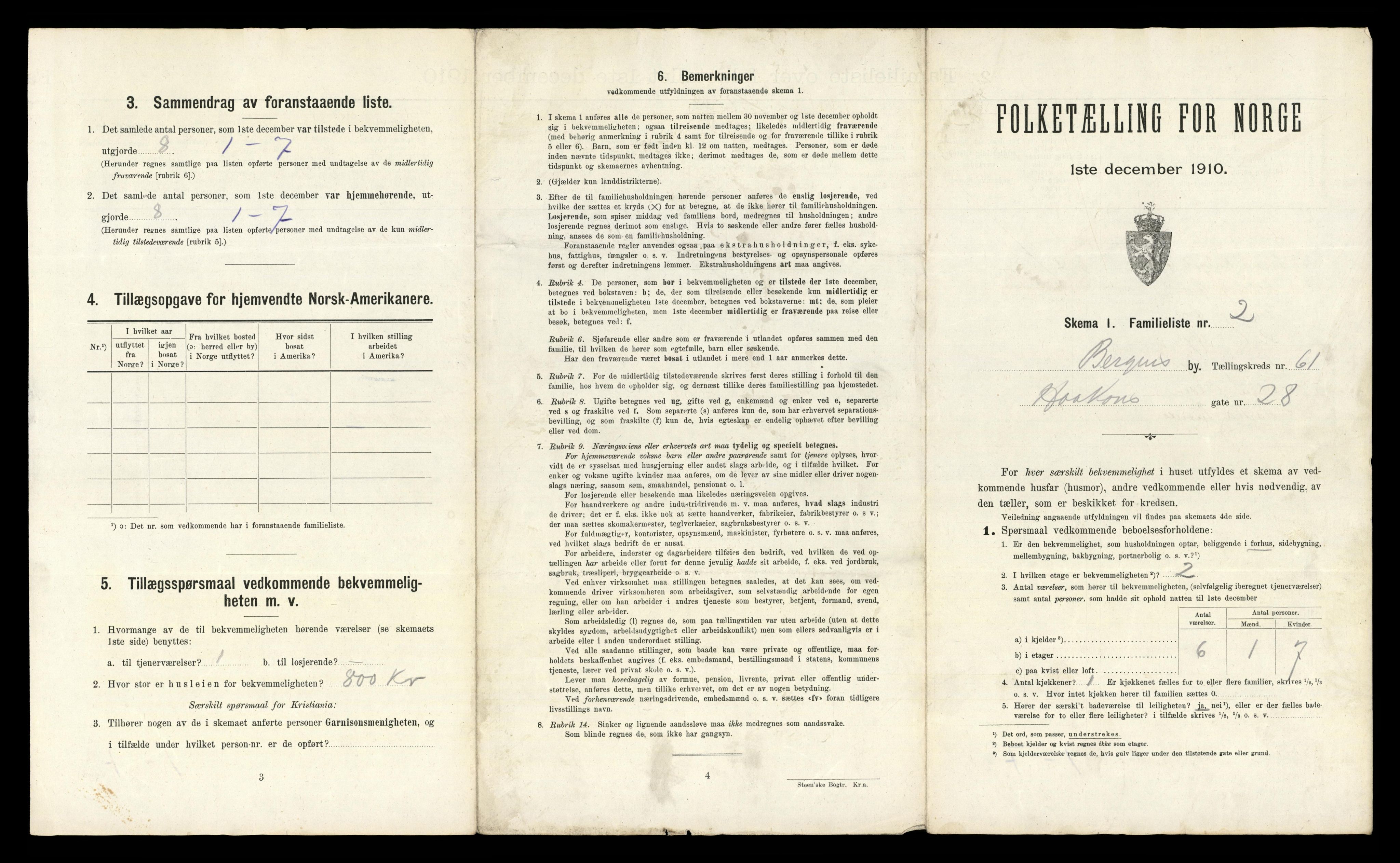 RA, 1910 census for Bergen, 1910, p. 21569