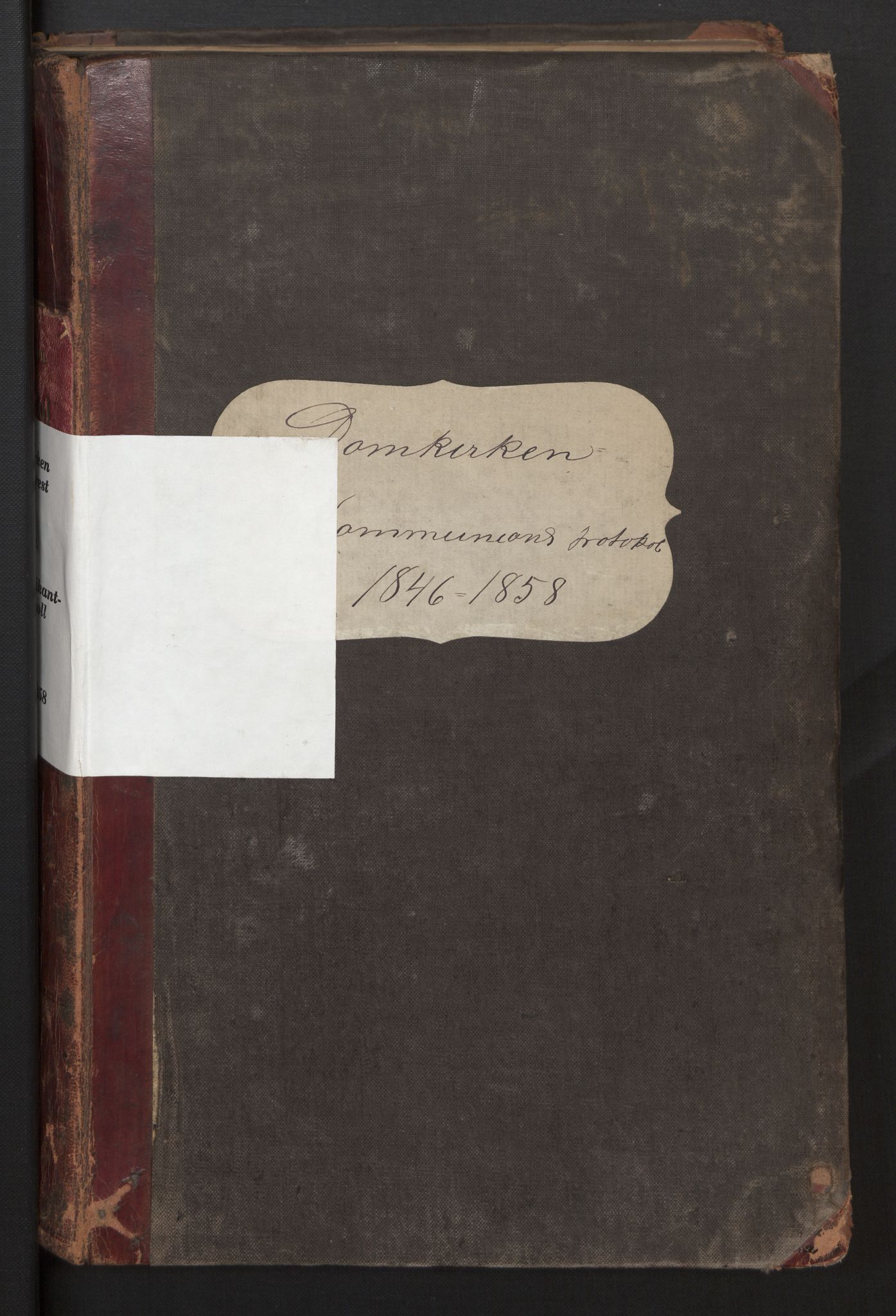 Domkirken sokneprestembete, AV/SAB-A-74801/H/Hb/L0003: Communicants register no. 3, 1846-1858