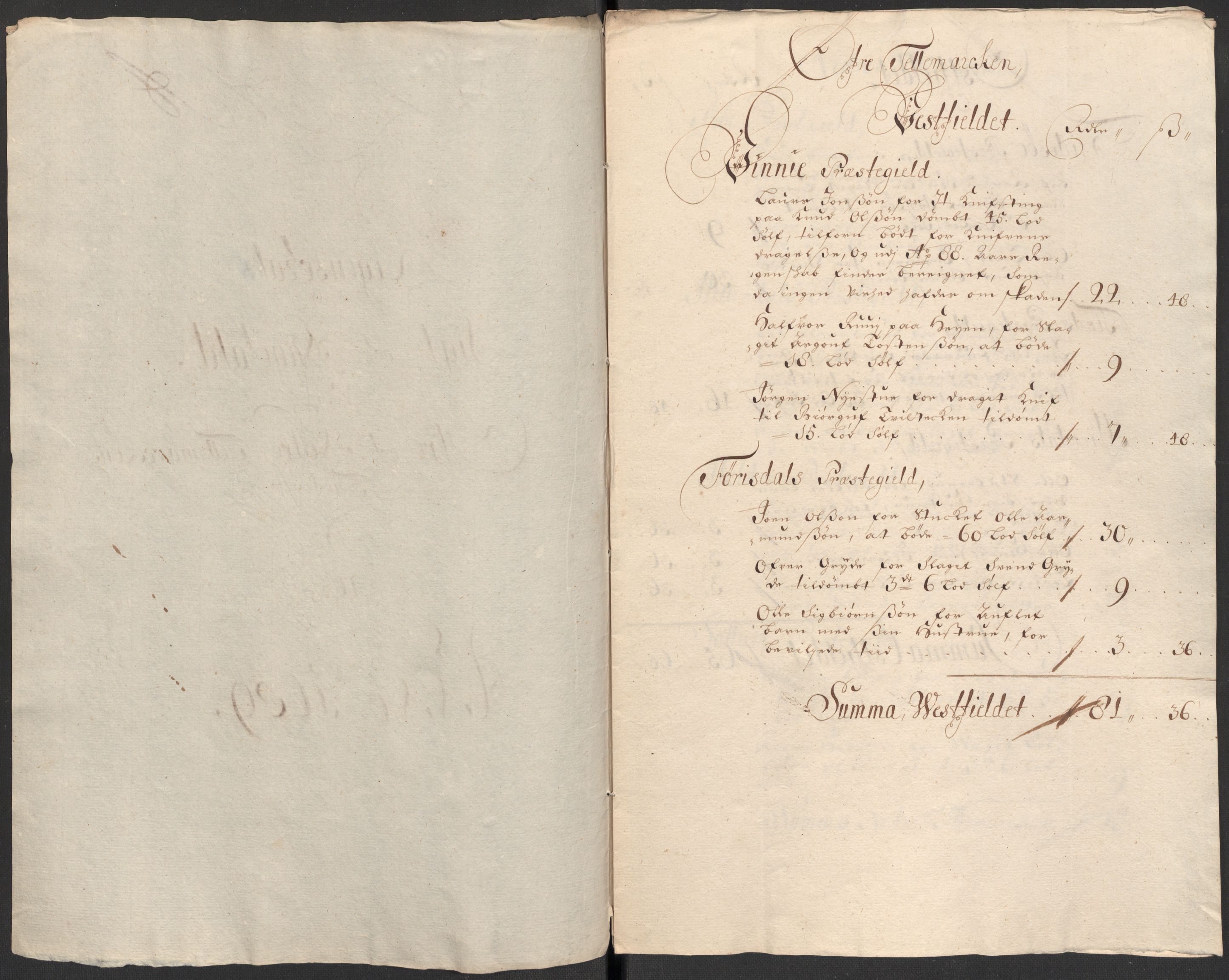 Rentekammeret inntil 1814, Reviderte regnskaper, Fogderegnskap, RA/EA-4092/R35/L2088: Fogderegnskap Øvre og Nedre Telemark, 1687-1689, p. 4