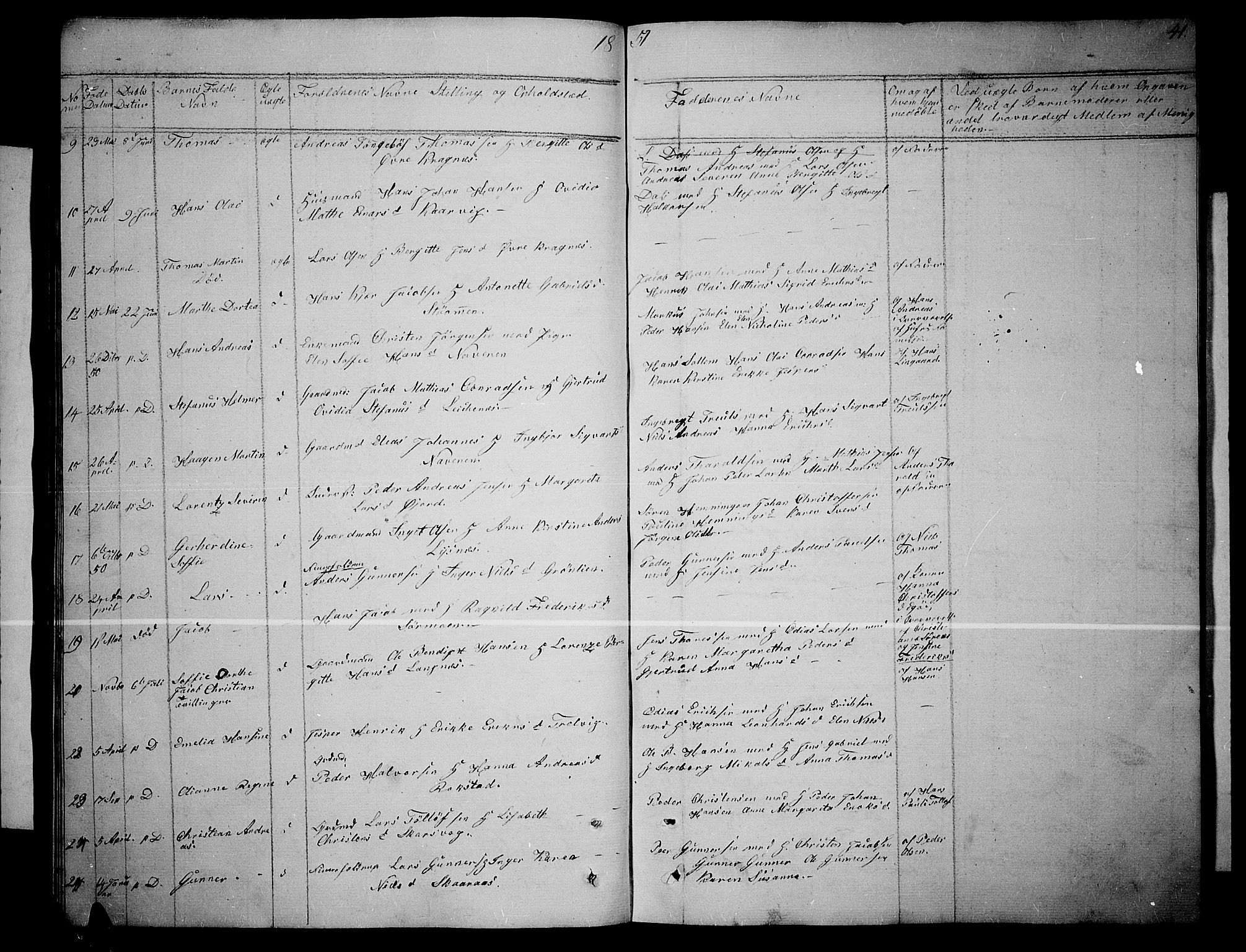 Lenvik sokneprestembete, AV/SATØ-S-1310/H/Ha/Hab/L0003klokker: Parish register (copy) no. 3, 1844-1858, p. 41