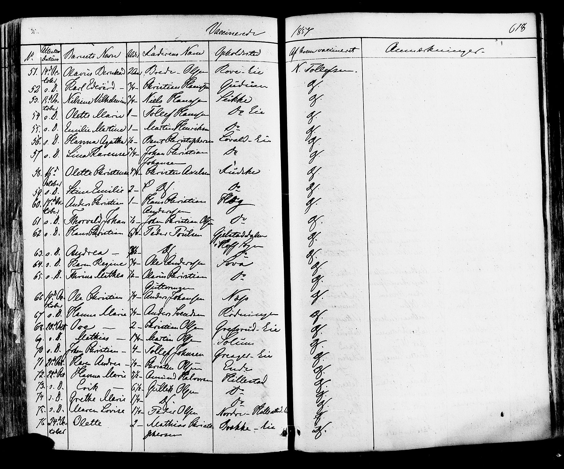 Botne kirkebøker, AV/SAKO-A-340/F/Fa/L0006: Parish register (official) no. I 6, 1836-1877, p. 618