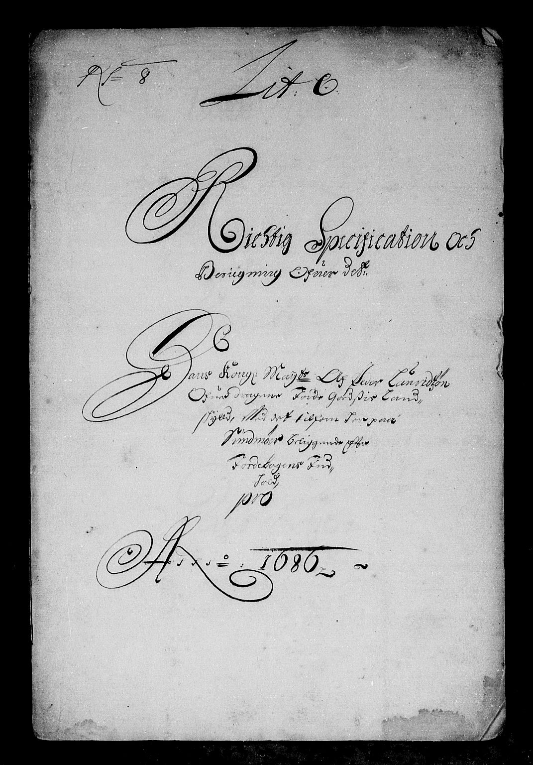 Rentekammeret inntil 1814, Reviderte regnskaper, Stiftamtstueregnskaper, Bergen stiftamt, AV/RA-EA-6043/R/Rc/L0081: Bergen stiftamt, 1686