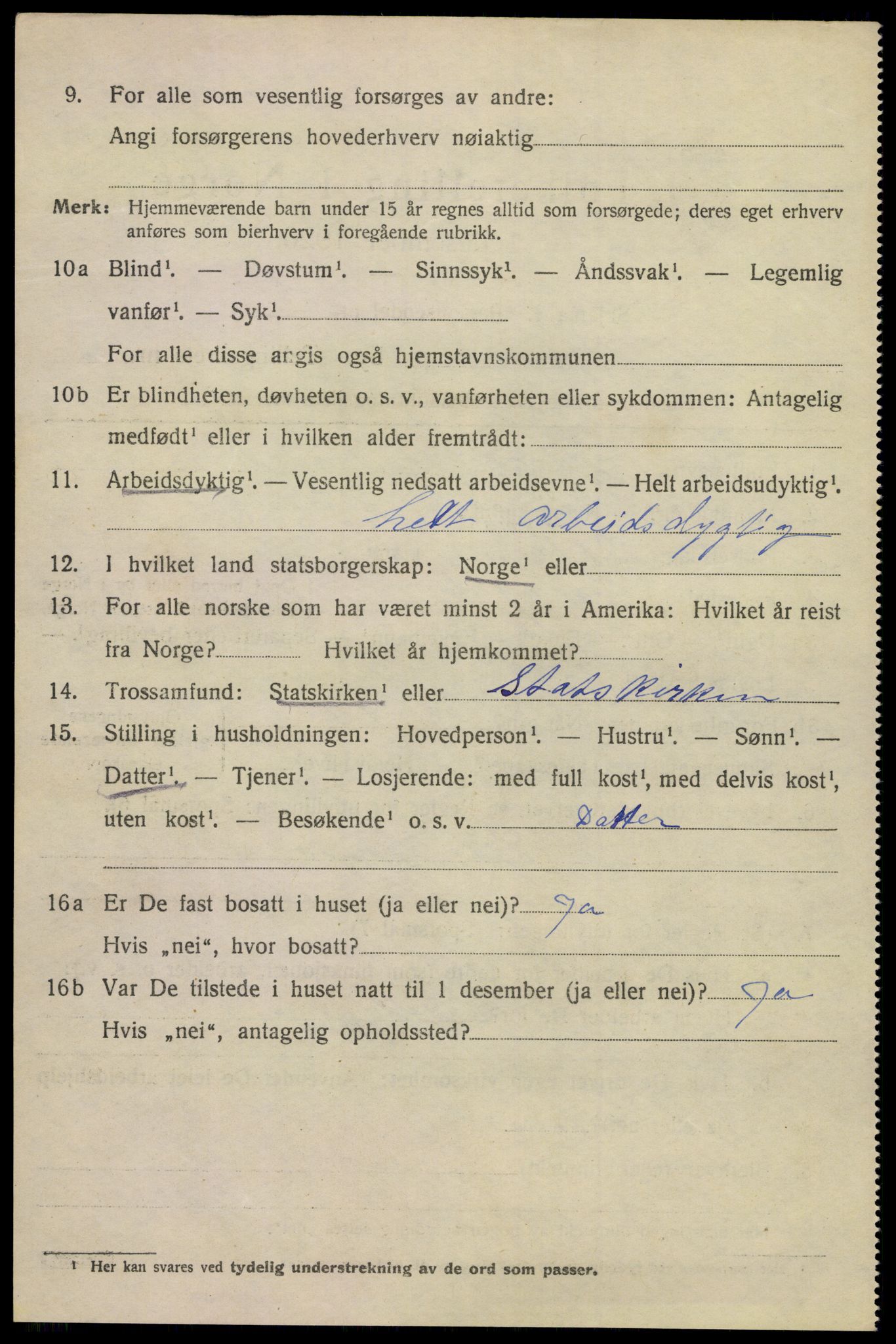 SAKO, 1920 census for Kragerø, 1920, p. 5732