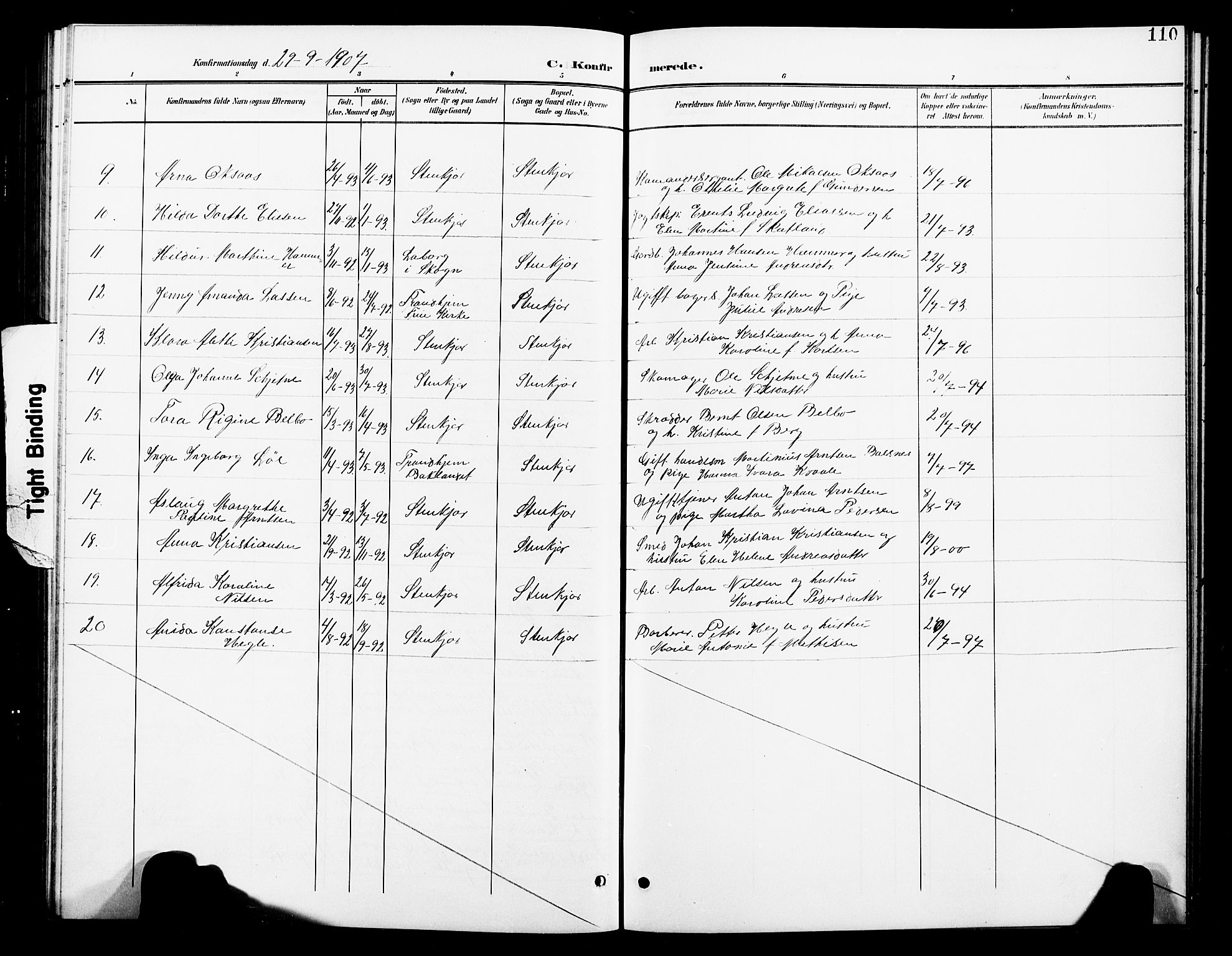 Ministerialprotokoller, klokkerbøker og fødselsregistre - Nord-Trøndelag, SAT/A-1458/739/L0375: Parish register (copy) no. 739C03, 1898-1908, p. 110