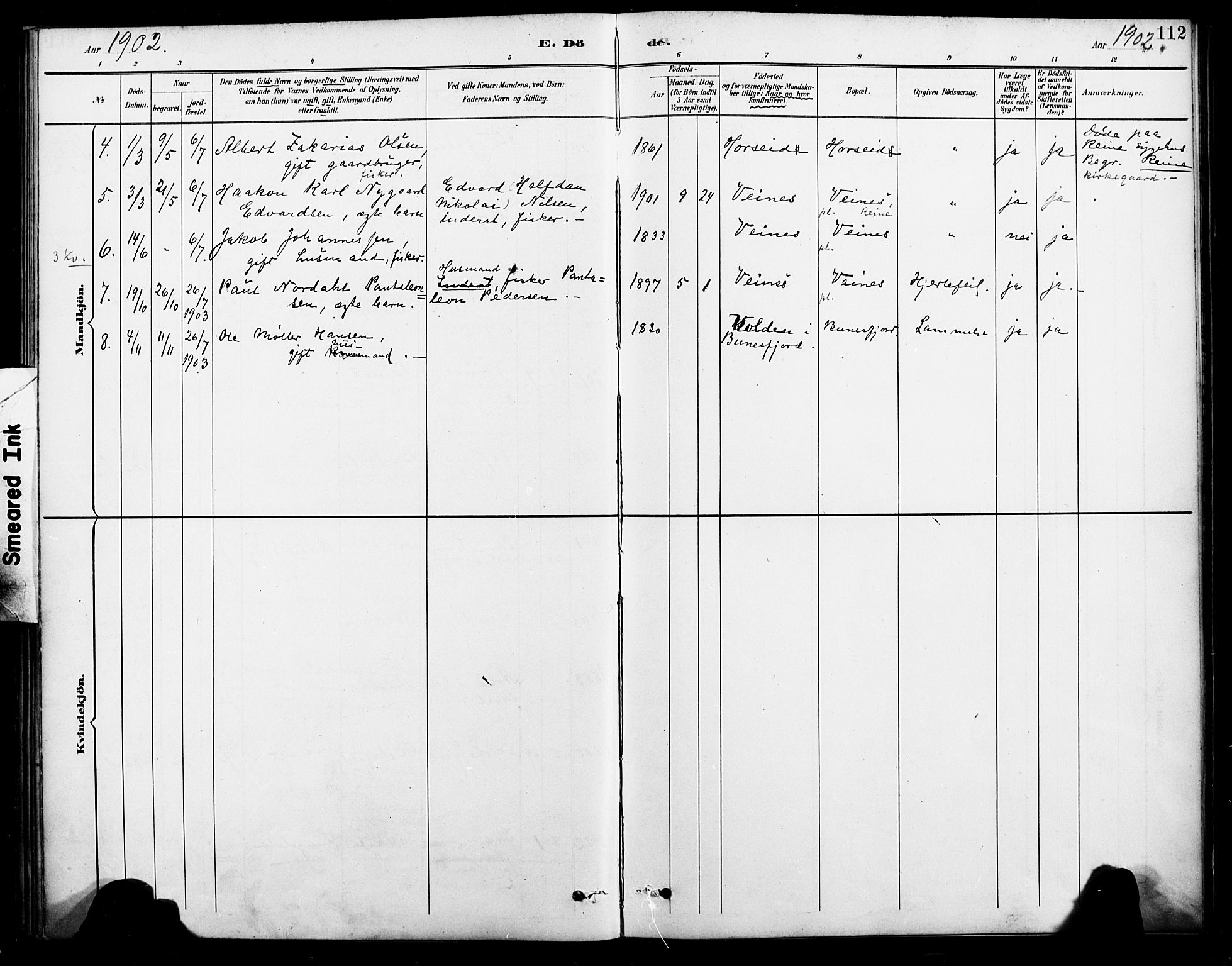 Ministerialprotokoller, klokkerbøker og fødselsregistre - Nordland, AV/SAT-A-1459/886/L1220: Parish register (official) no. 886A02, 1892-1903, p. 112