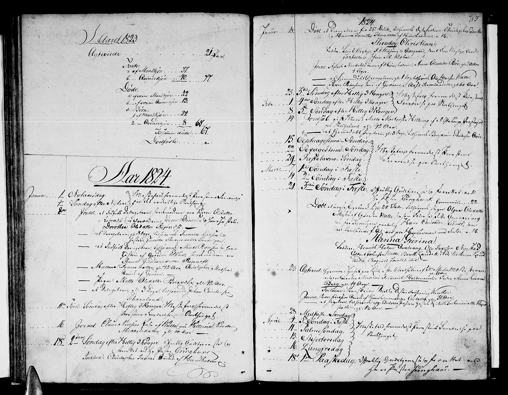 Ministerialprotokoller, klokkerbøker og fødselsregistre - Nordland, AV/SAT-A-1459/801/L0005: Parish register (official) no. 801A05, 1818-1834, p. 63