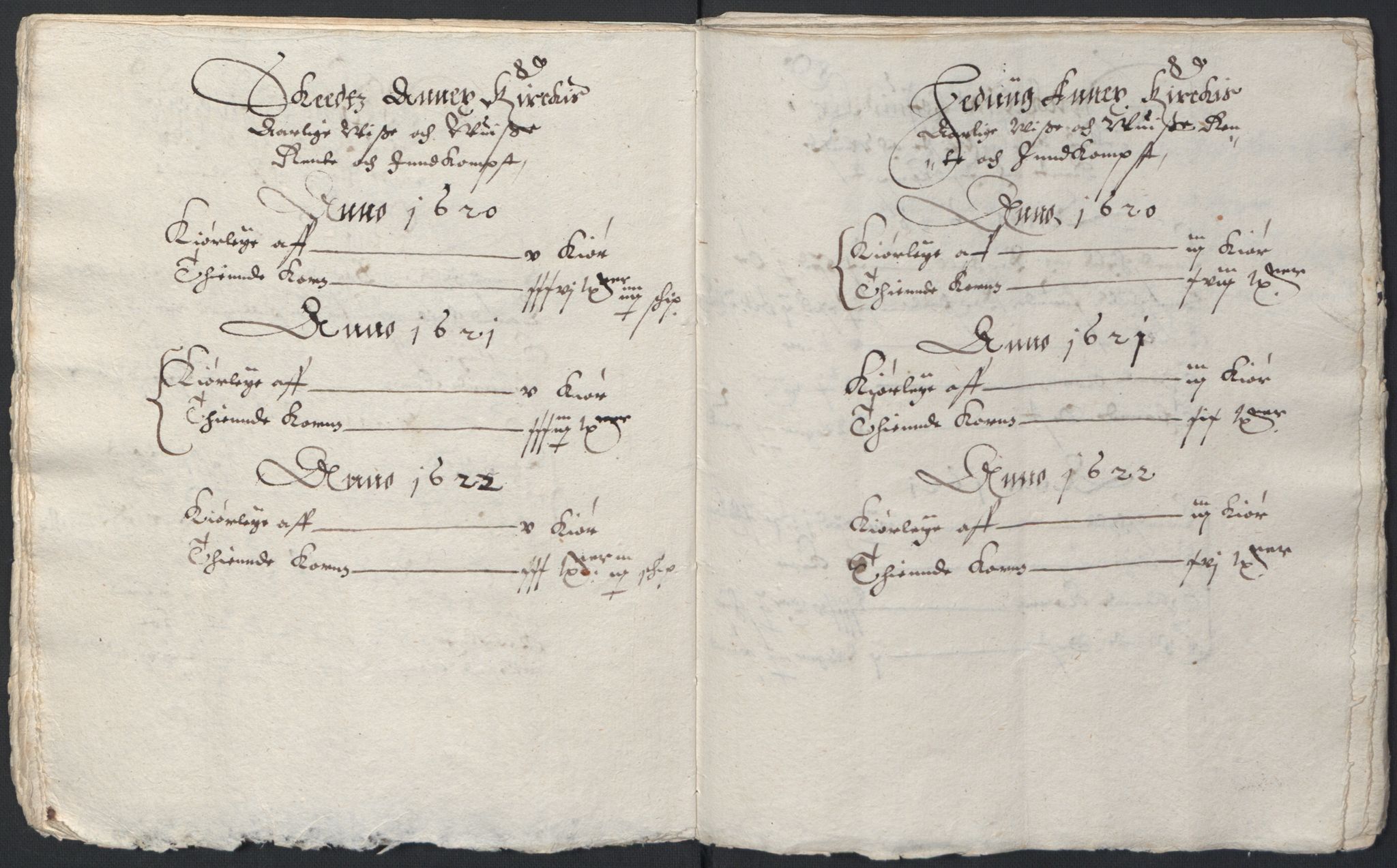 Stattholderembetet 1572-1771, AV/RA-EA-2870/Ek/L0016/0001: Jordebøker til utlikning av rosstjeneste 1624-1626: / Kirke- og prestebolsinntekter i Trondheim bispedømme og Jemtland, 1625-1626, p. 43