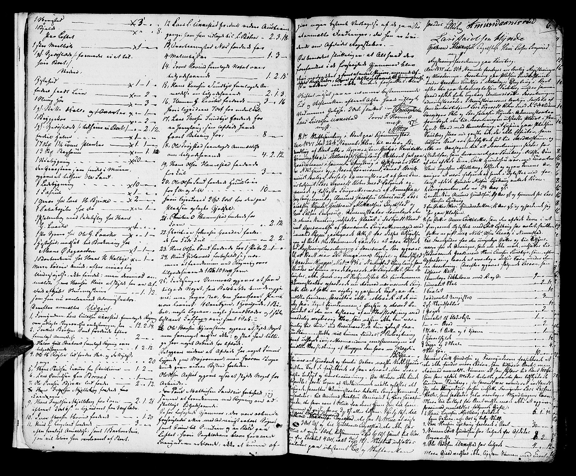 Øvre Romerike sorenskriveri, AV/SAO-A-10649/H/Hb/L0025: Skifteprotokoll nr. 25, 1837-1865, p. 5b-6a