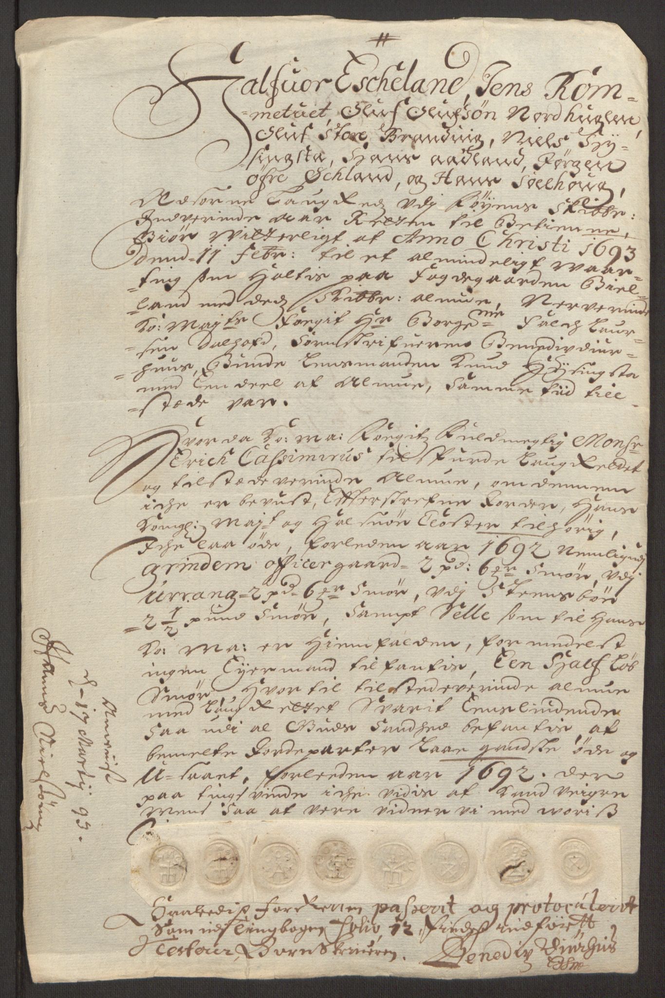 Rentekammeret inntil 1814, Reviderte regnskaper, Fogderegnskap, RA/EA-4092/R48/L2973: Fogderegnskap Sunnhordland og Hardanger, 1691-1692, p. 434
