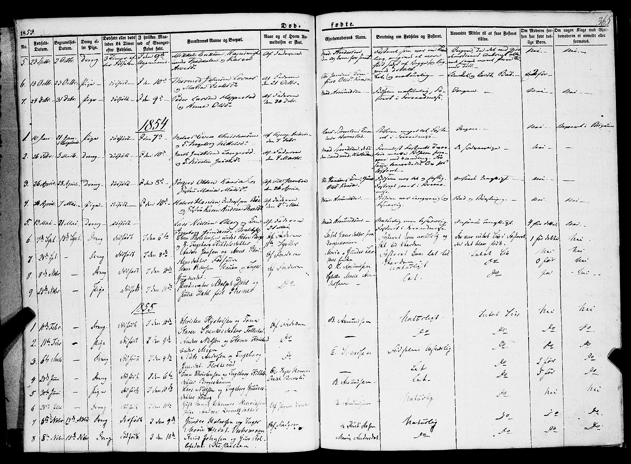 Gjerpen kirkebøker, SAKO/A-265/F/Fa/L0007b: Parish register (official) no. I 7B, 1834-1857, p. 365