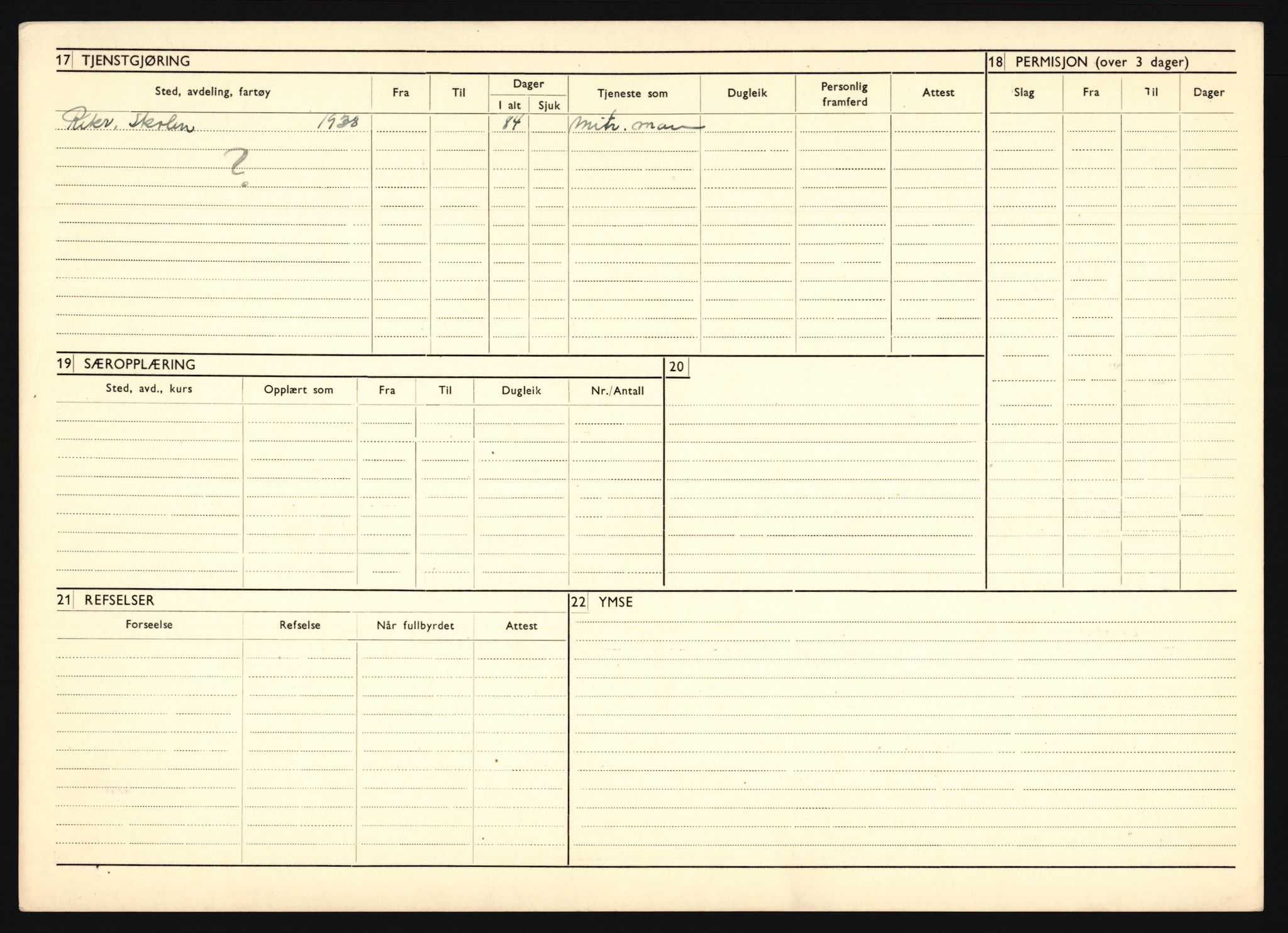 Forsvaret, Troms infanteriregiment nr. 16, AV/RA-RAFA-3146/P/Pa/L0020: Rulleblad for regimentets menige mannskaper, årsklasse 1936, 1936, p. 336