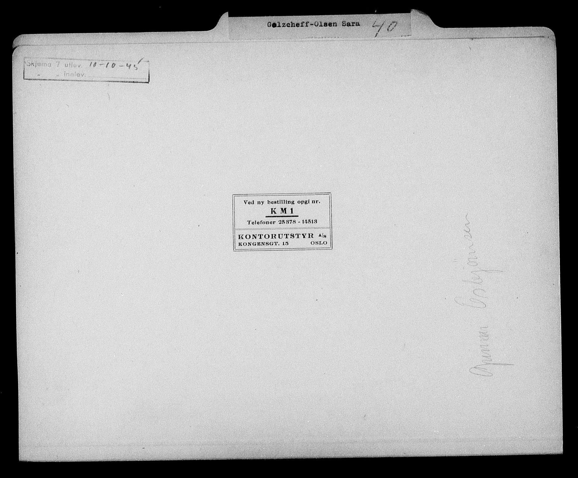 Justisdepartementet, Tilbakeføringskontoret for inndratte formuer, RA/S-1564/H/Hc/Hcc/L0940: --, 1945-1947, p. 121